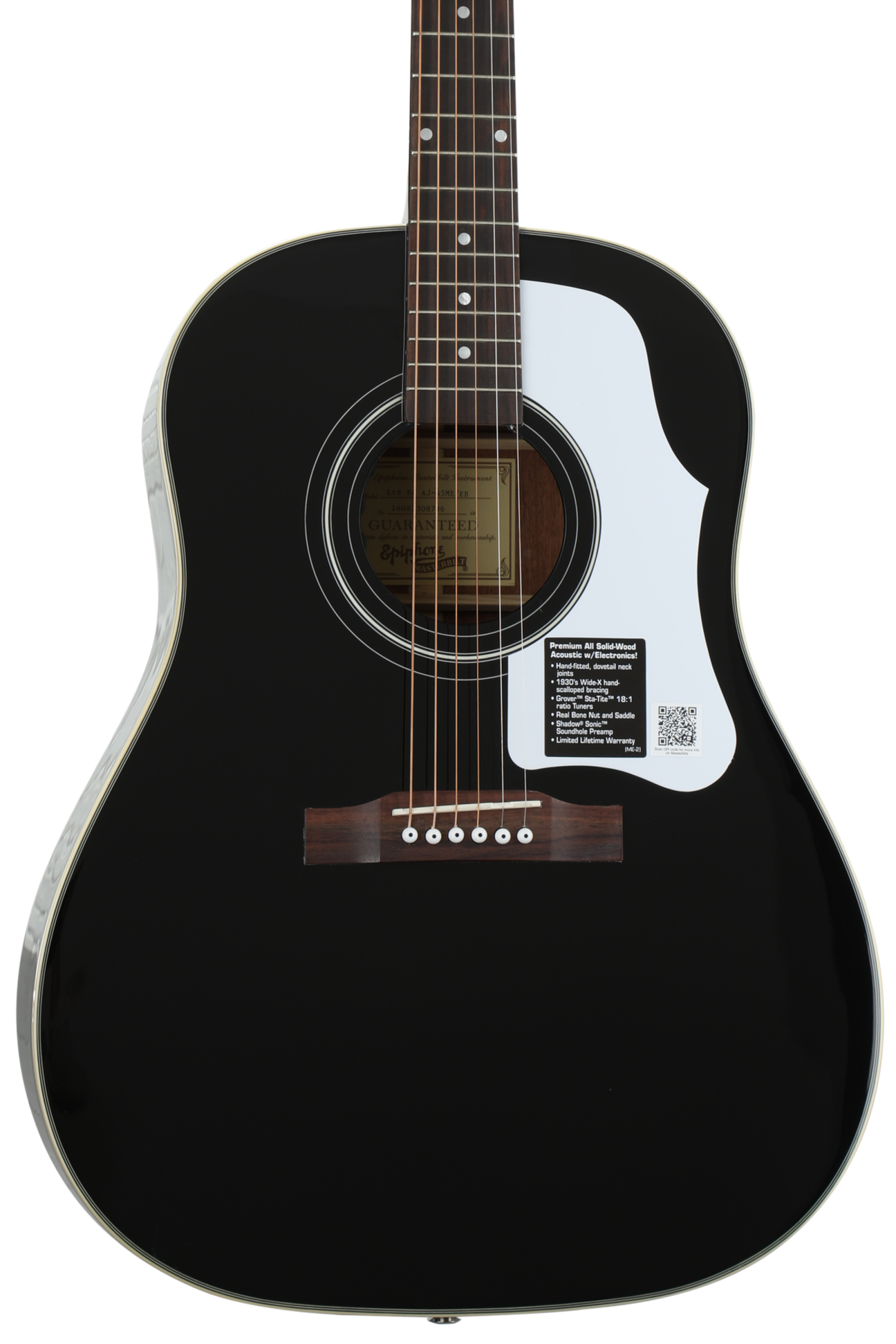 Epiphone Masterbilt AJ-45ME Sweetwater Exclusive - Ebony