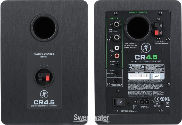 Mackie CR4.5 4.5-inch Powered Studio Monitors