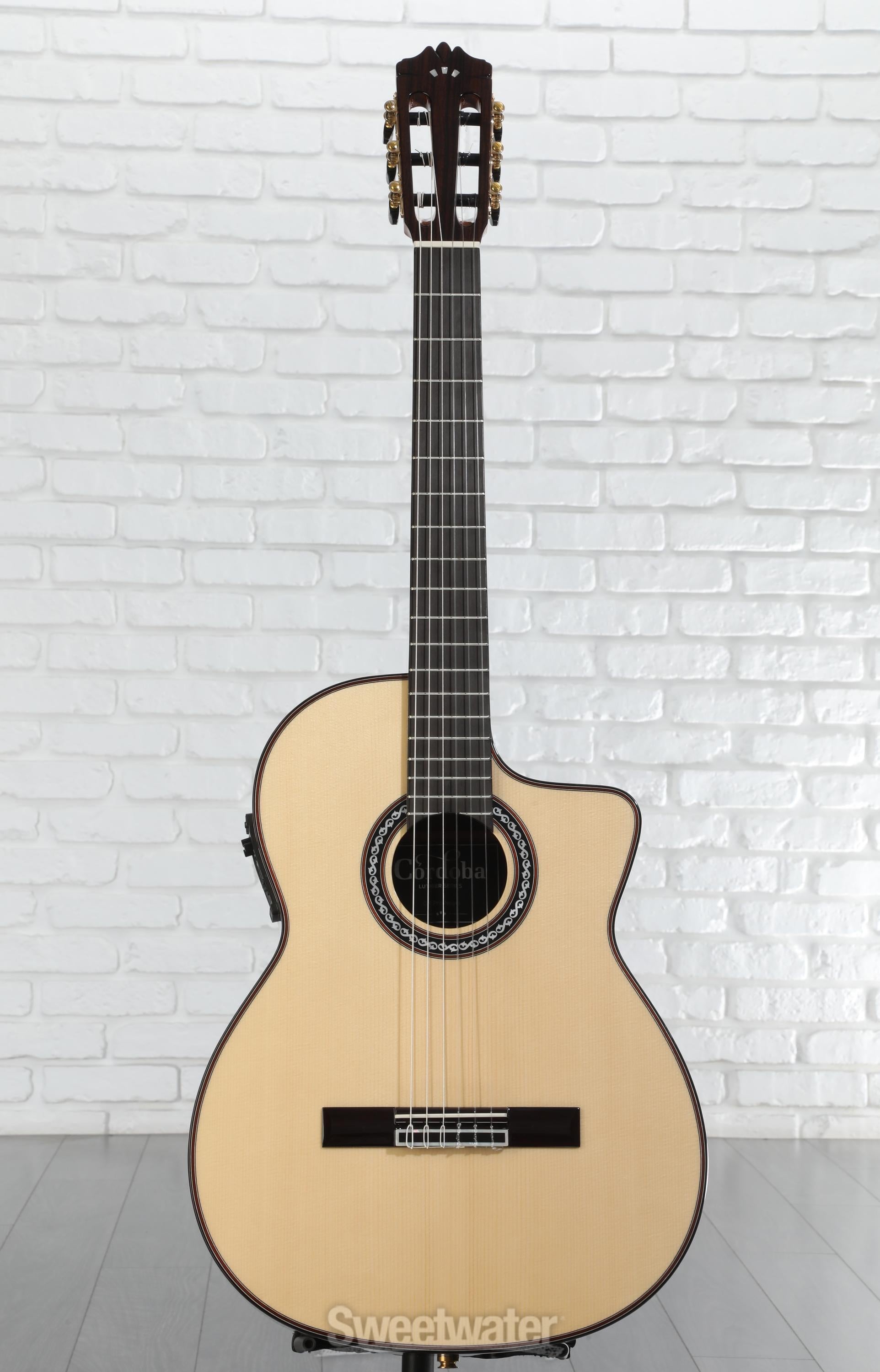 Cordoba GK Pro Negra Nylon String Acoustic-Electric Guitar