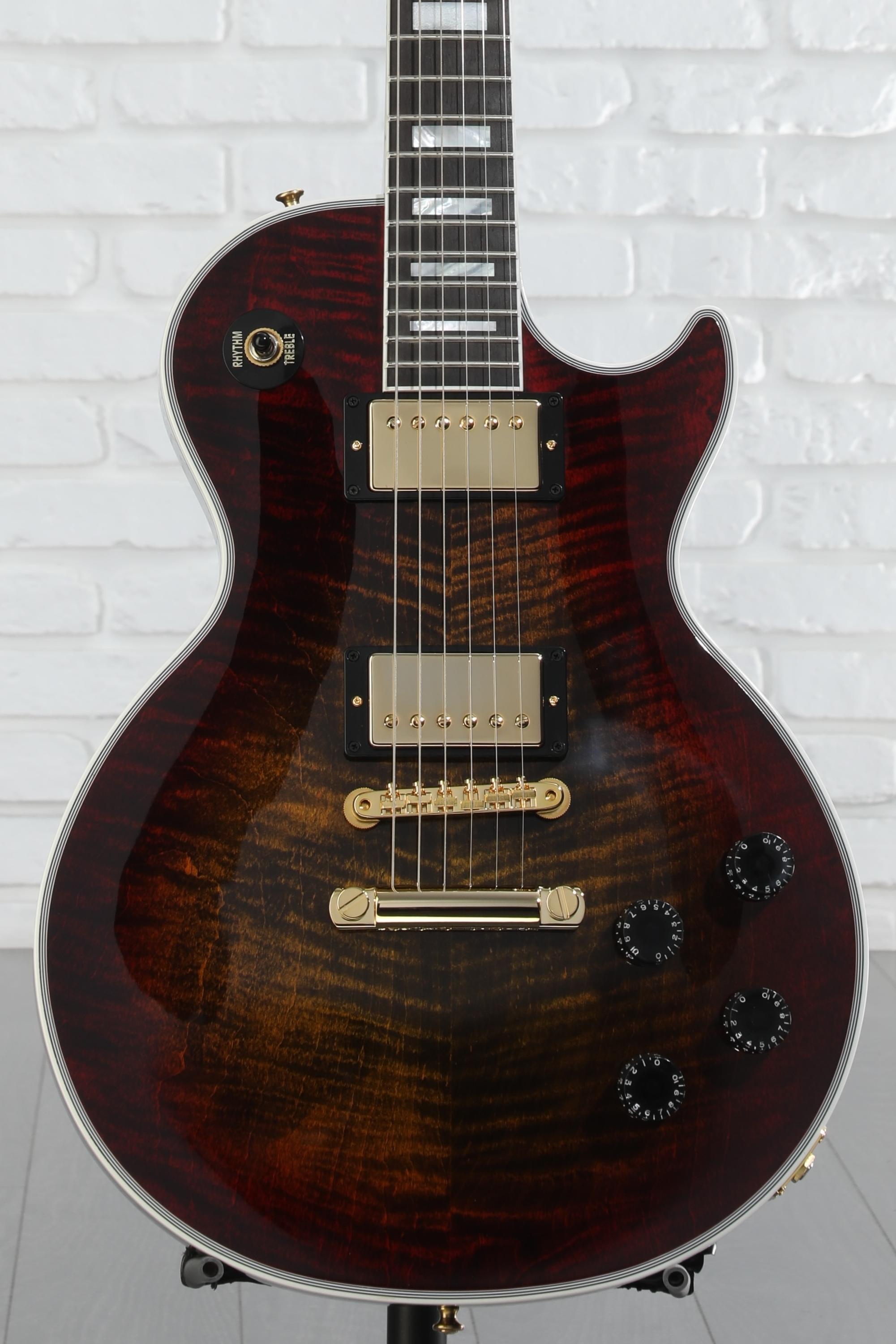 Sword Les Paul custom Ebony 約4.0kg Gibson Custom Les Paul Axcess Custom Figured Top Electric