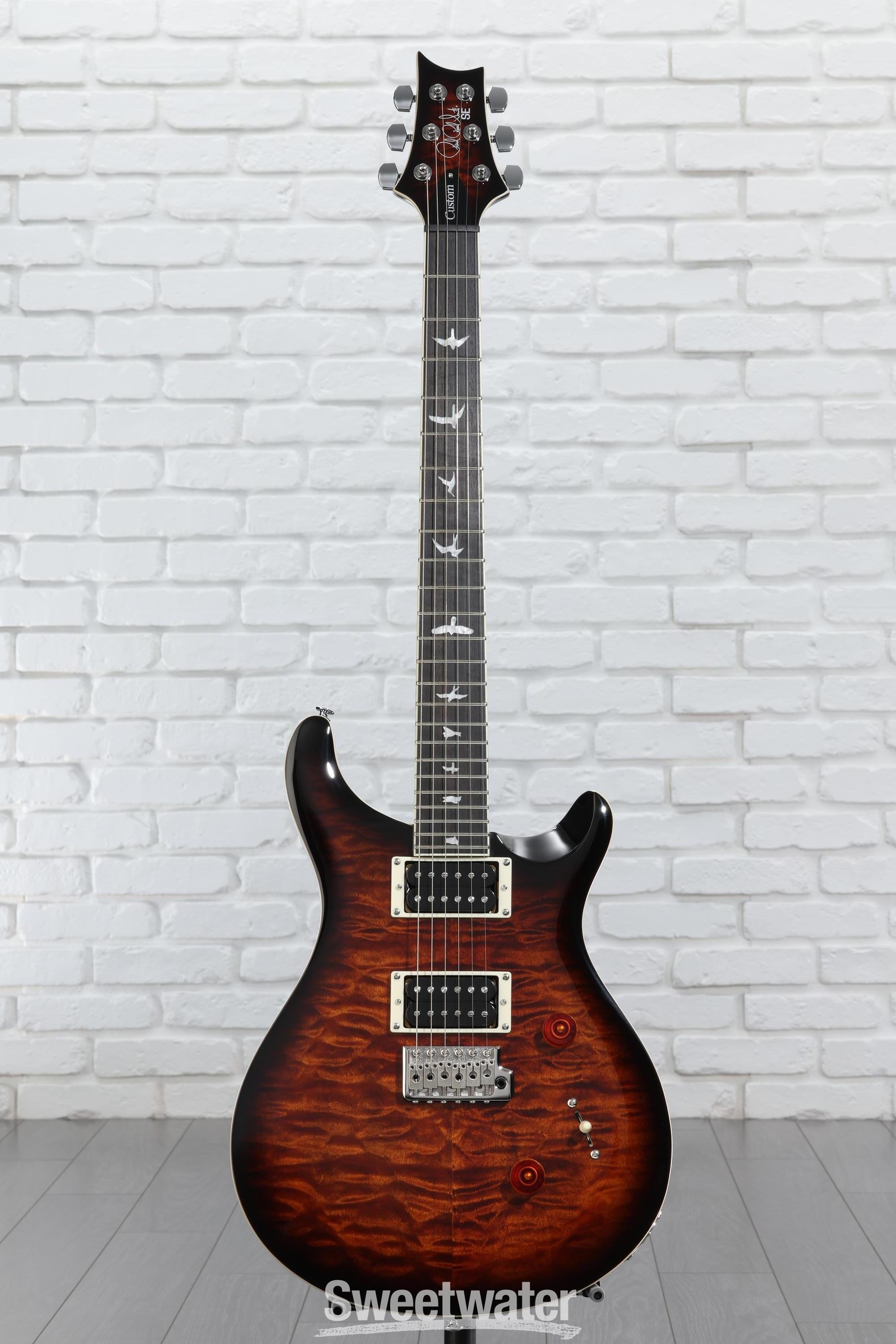 PRS SE Custom 24 Electric Guitar - Quilted Black Gold