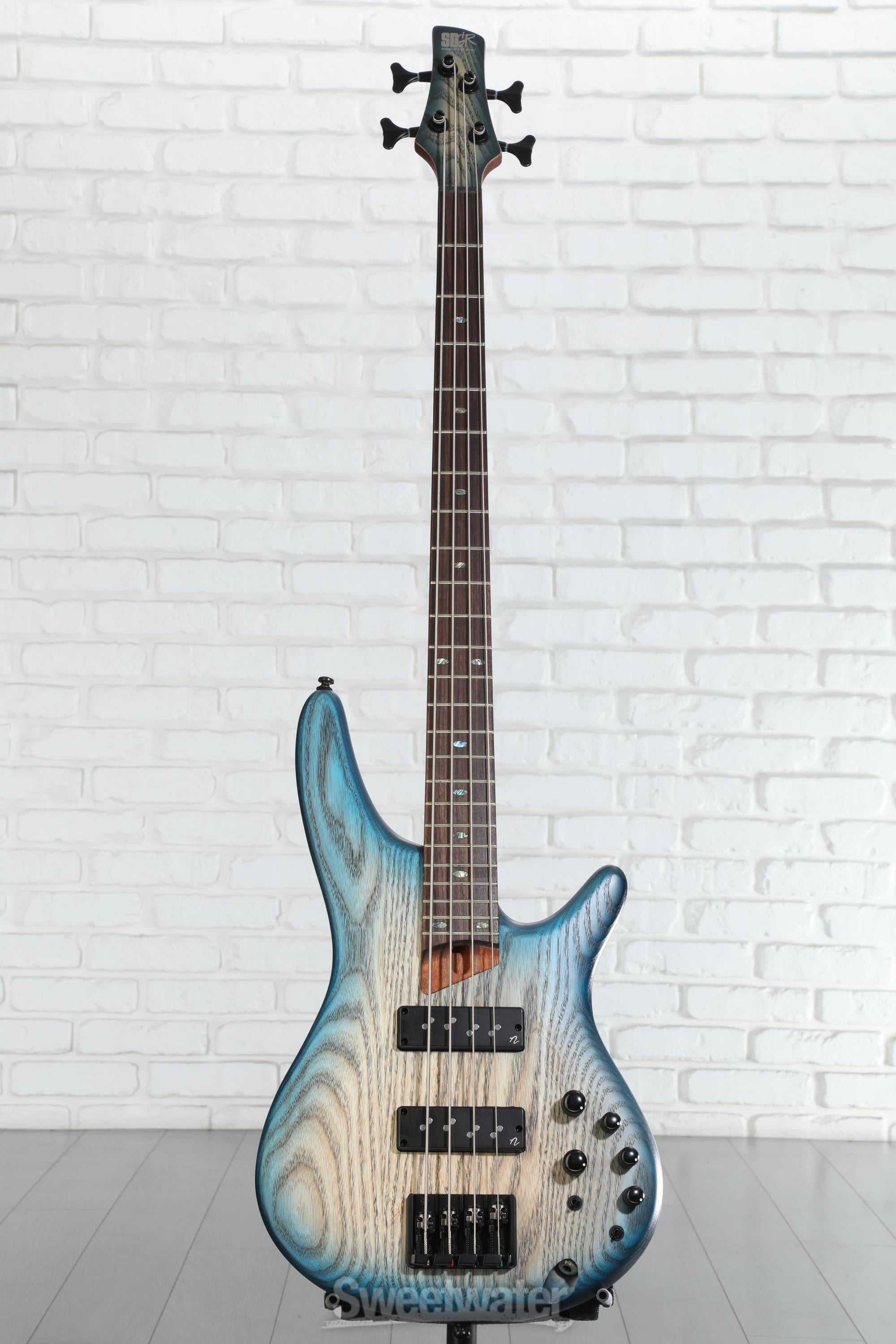 ベース ibanez sr600e Ibanez SR600E 4-String Electric Bass Guitar Cosmic Blue Starburst