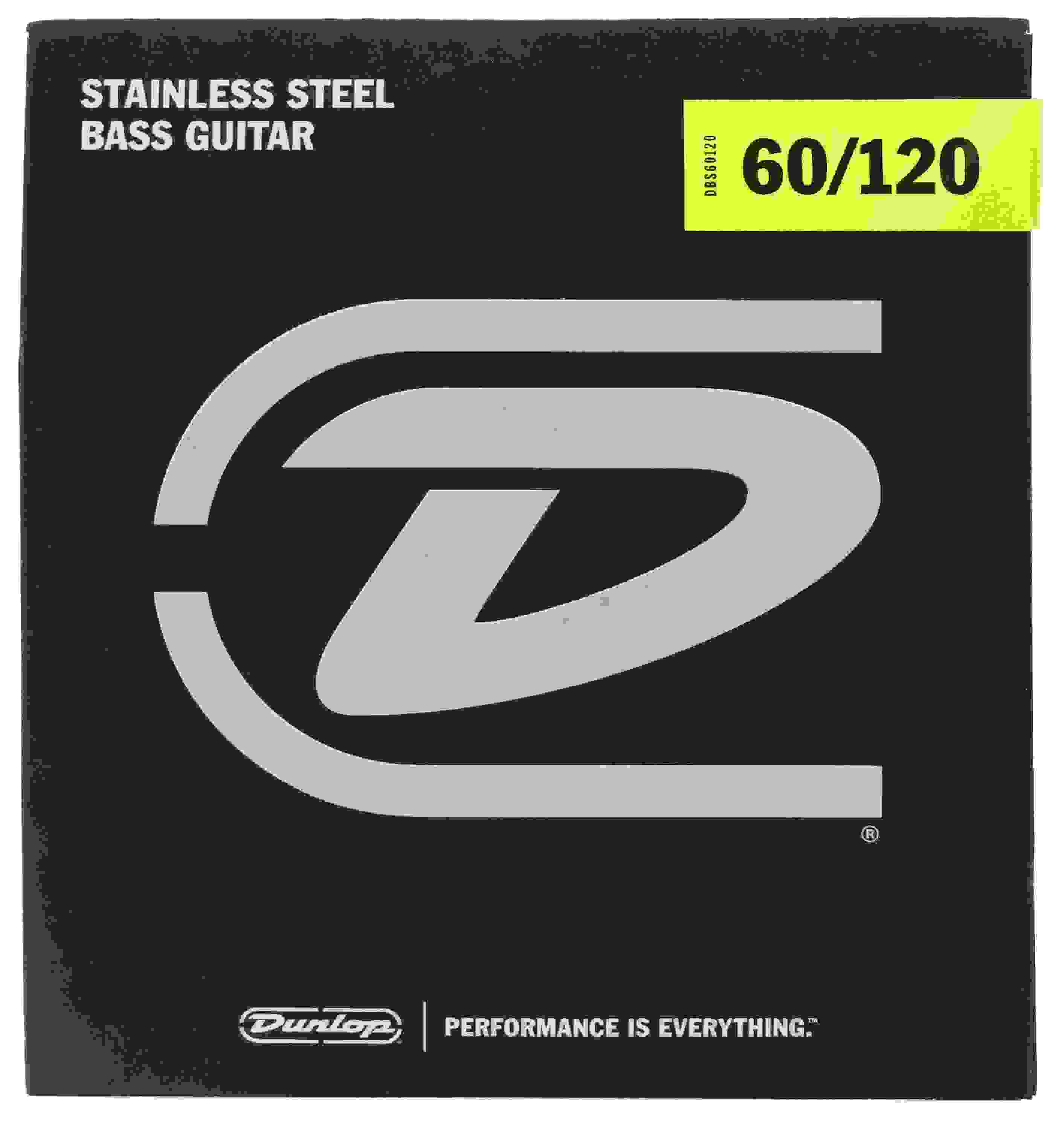 Dunlop DBS60120 Stainless Steel Drop Bass Guitar Strings - .060-.120 Extra Heavy