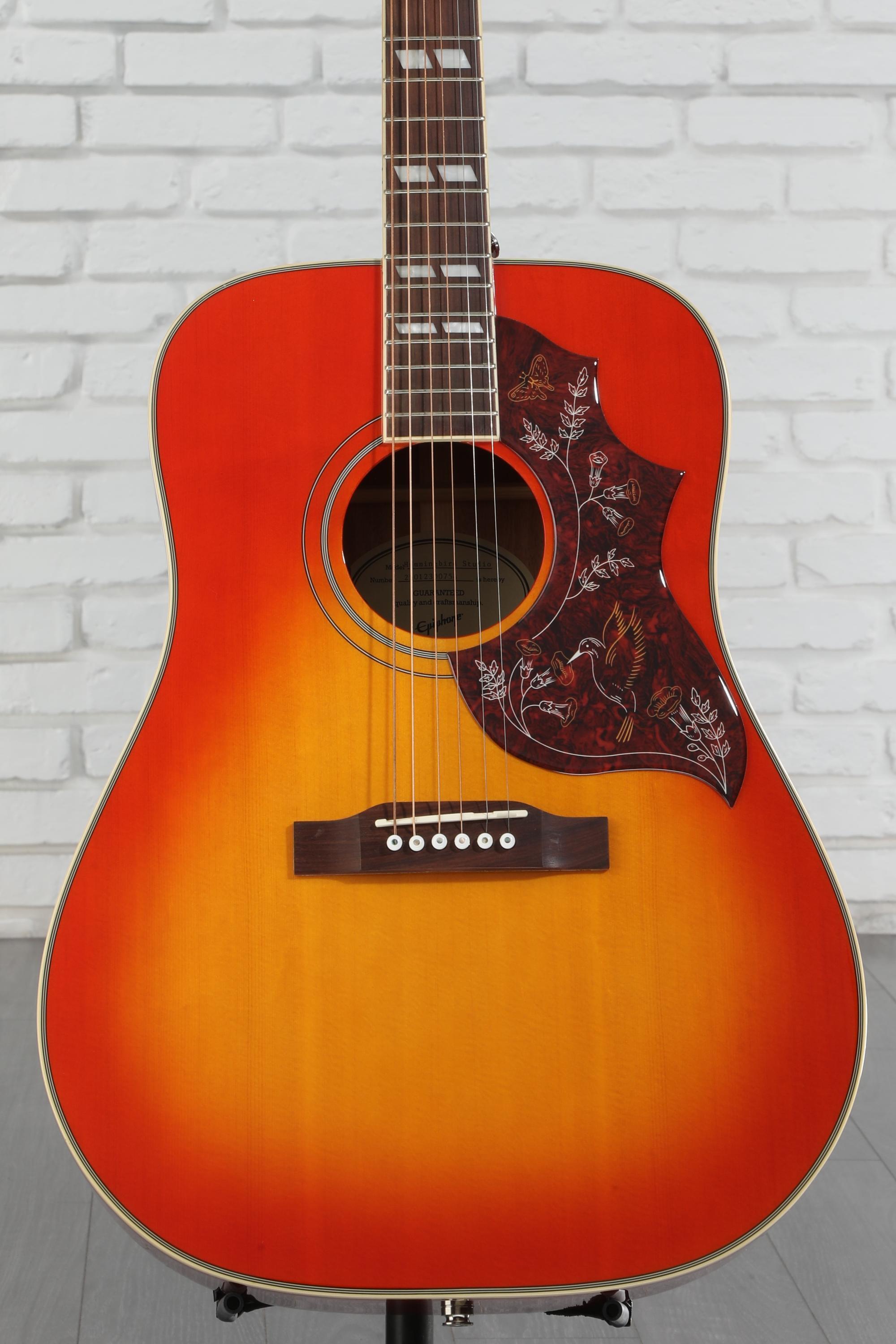 Epiphone Hummingbird Studio★美品送料無料★2nd品 Used Epiphone Hummingbird STUDIO Black Acoustic Electric