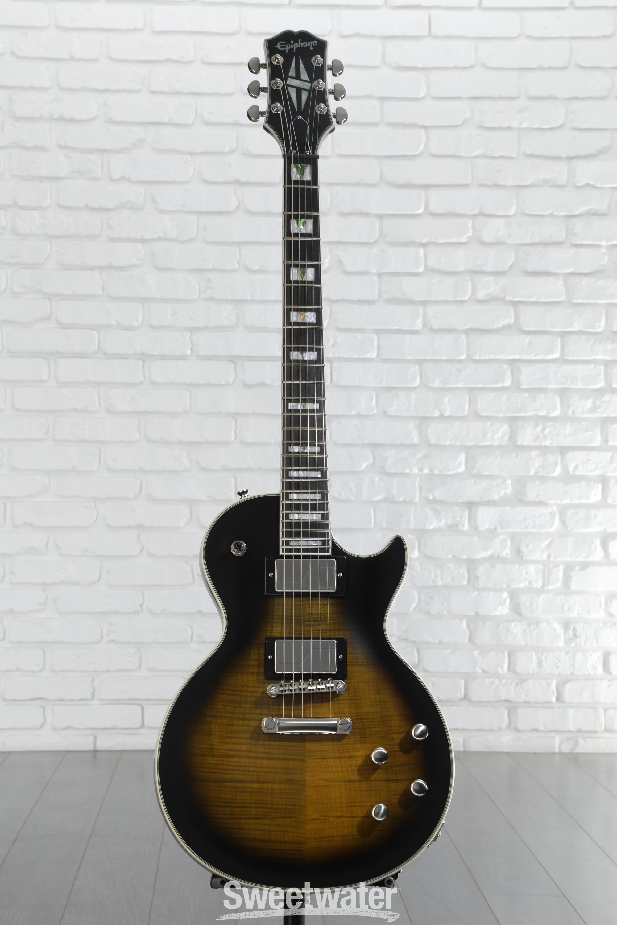 Epiphone Les Paul Prophecy Electric Guitar - Olive Tiger Aged