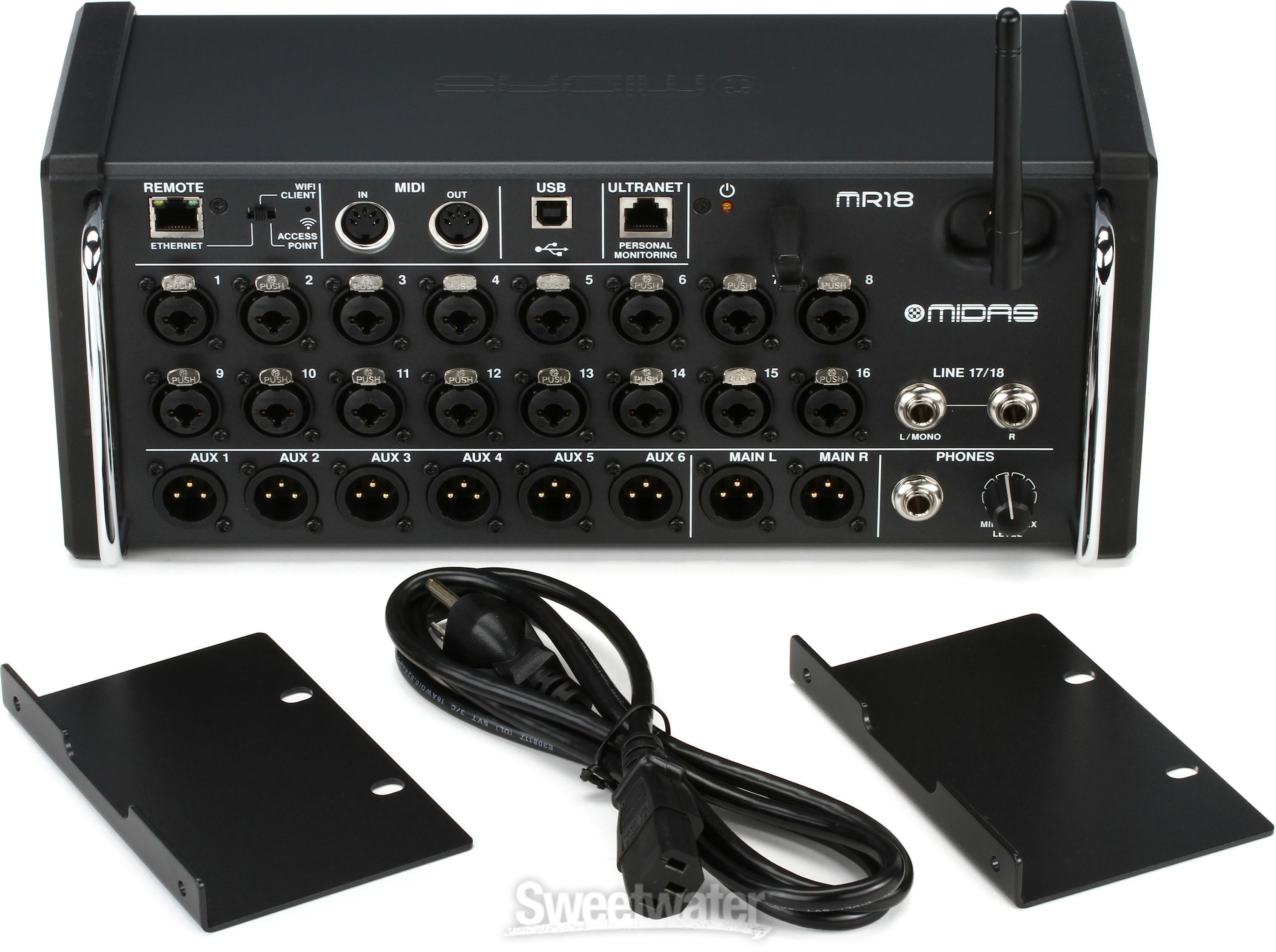 Midas MR18 18-channel Tablet-controlled Digital Mixer