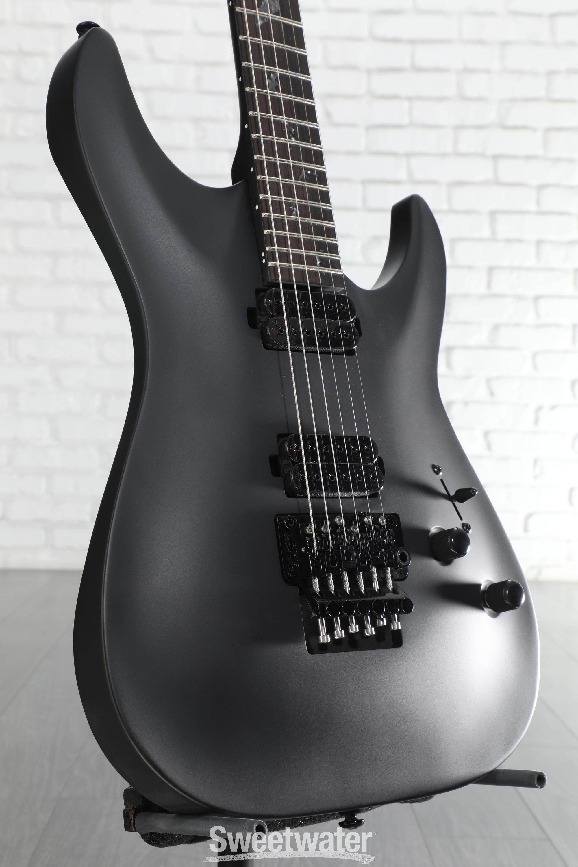 Schecter Damien-6 FR SBK Electric Guitar - Satin Black | Sweetwater