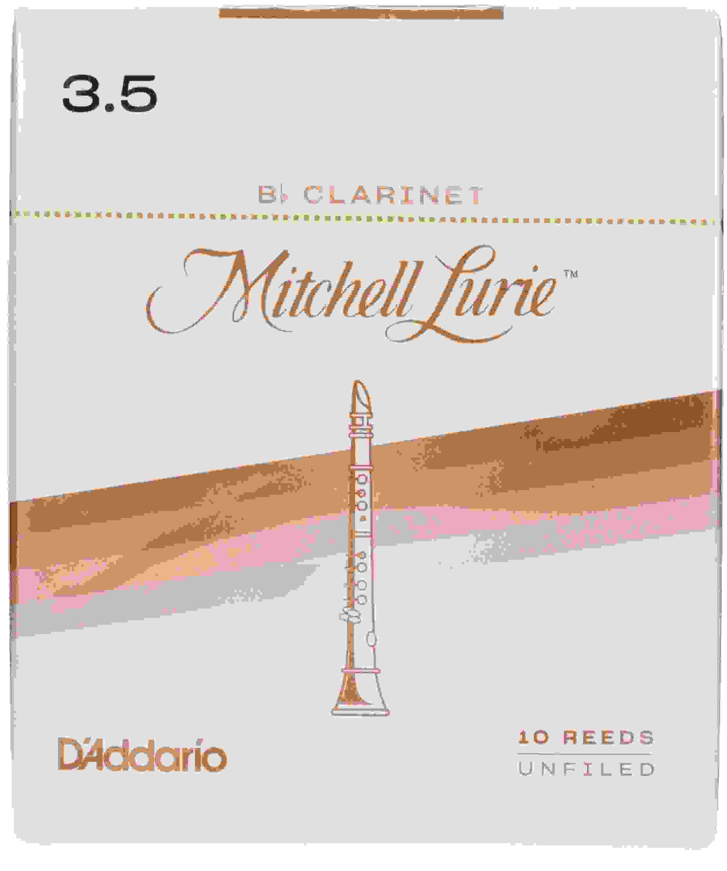 D'Addario Mitchell Lurie Bb Clarinet Reeds (Box Of 10) (2.5