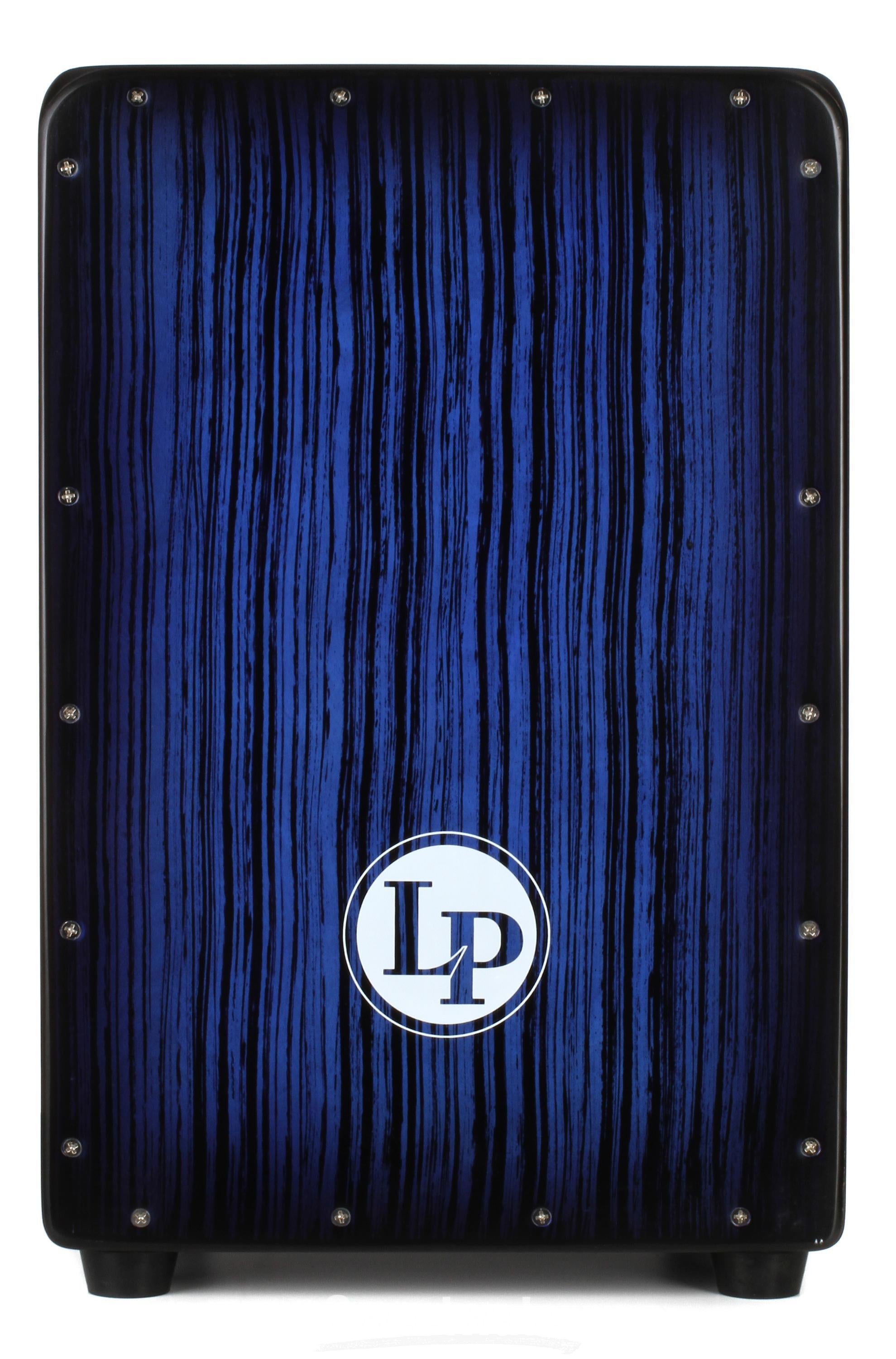 Latin Percussion LP Aspire Accents Cajon - Blueburst Streak Finish