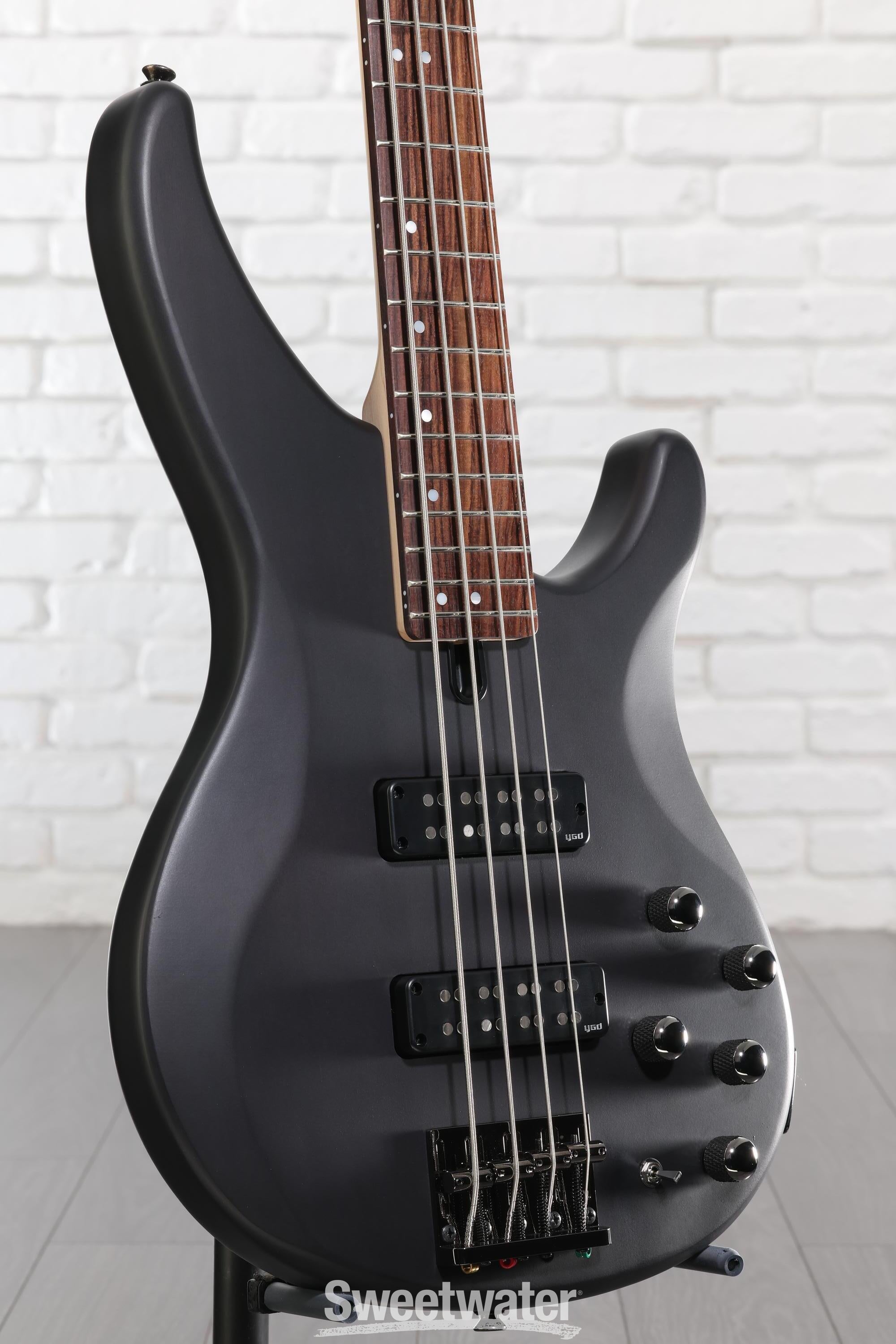 Yamaha TRBX504 4-string Bass Guitar - Translucent Black | Sweetwater