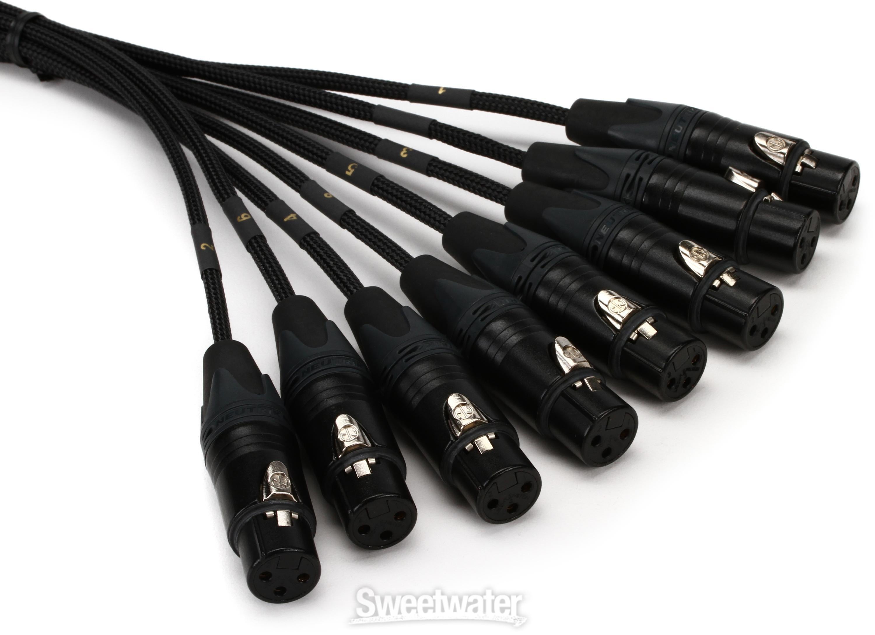 Mogami Gold 8 XLR-XLR 8-channel XLR Male to XLR Female Snake - 5 foot