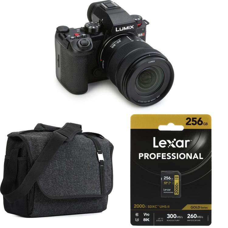 Panasonic Lumix S5M2 Full Frame Mirrorless Camera with 20-60mm Lens  Essentials Bundle
