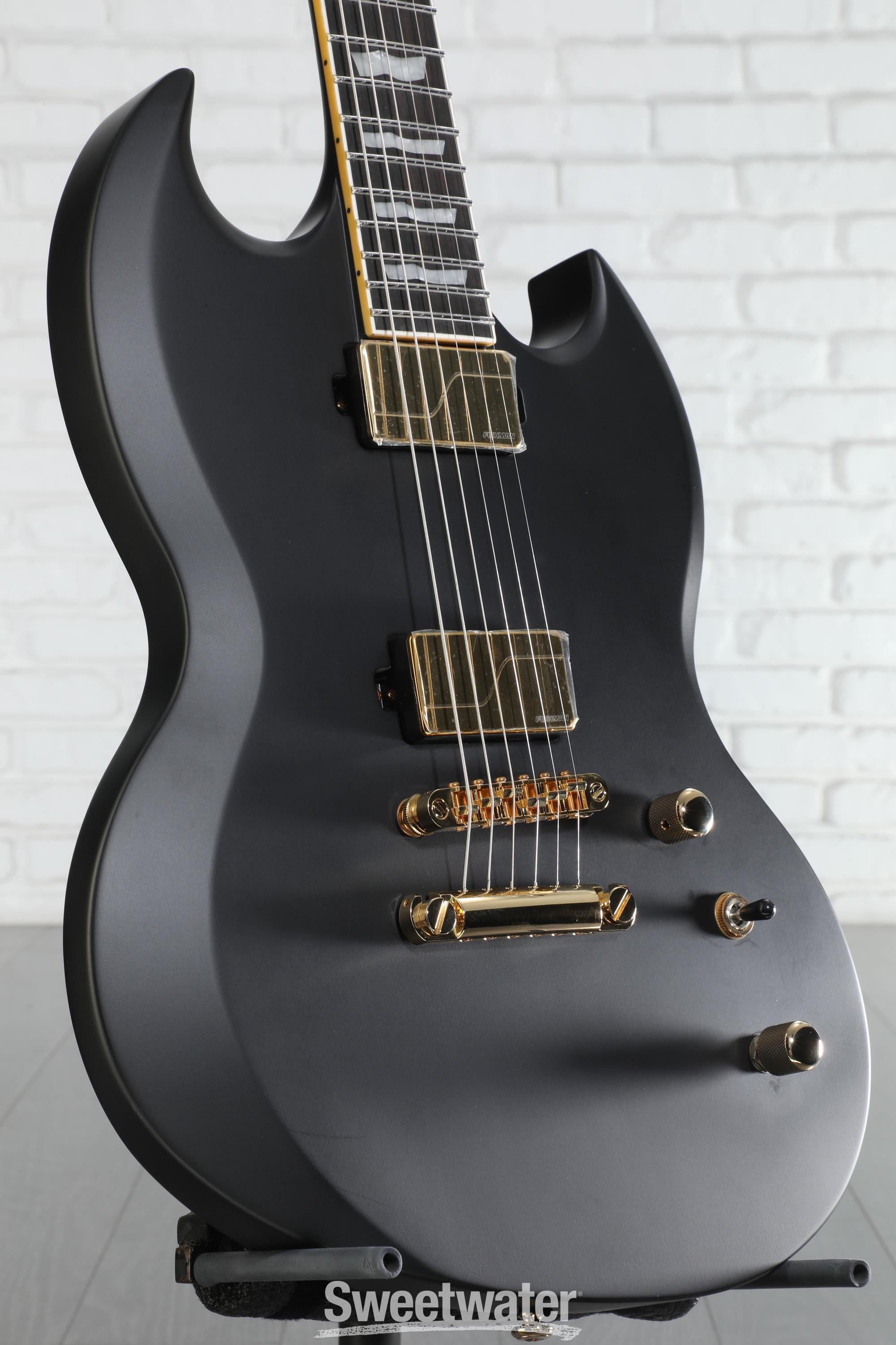 ESP LTD Viper-1000 Electric Guitar - Vintage Black | Sweetwater