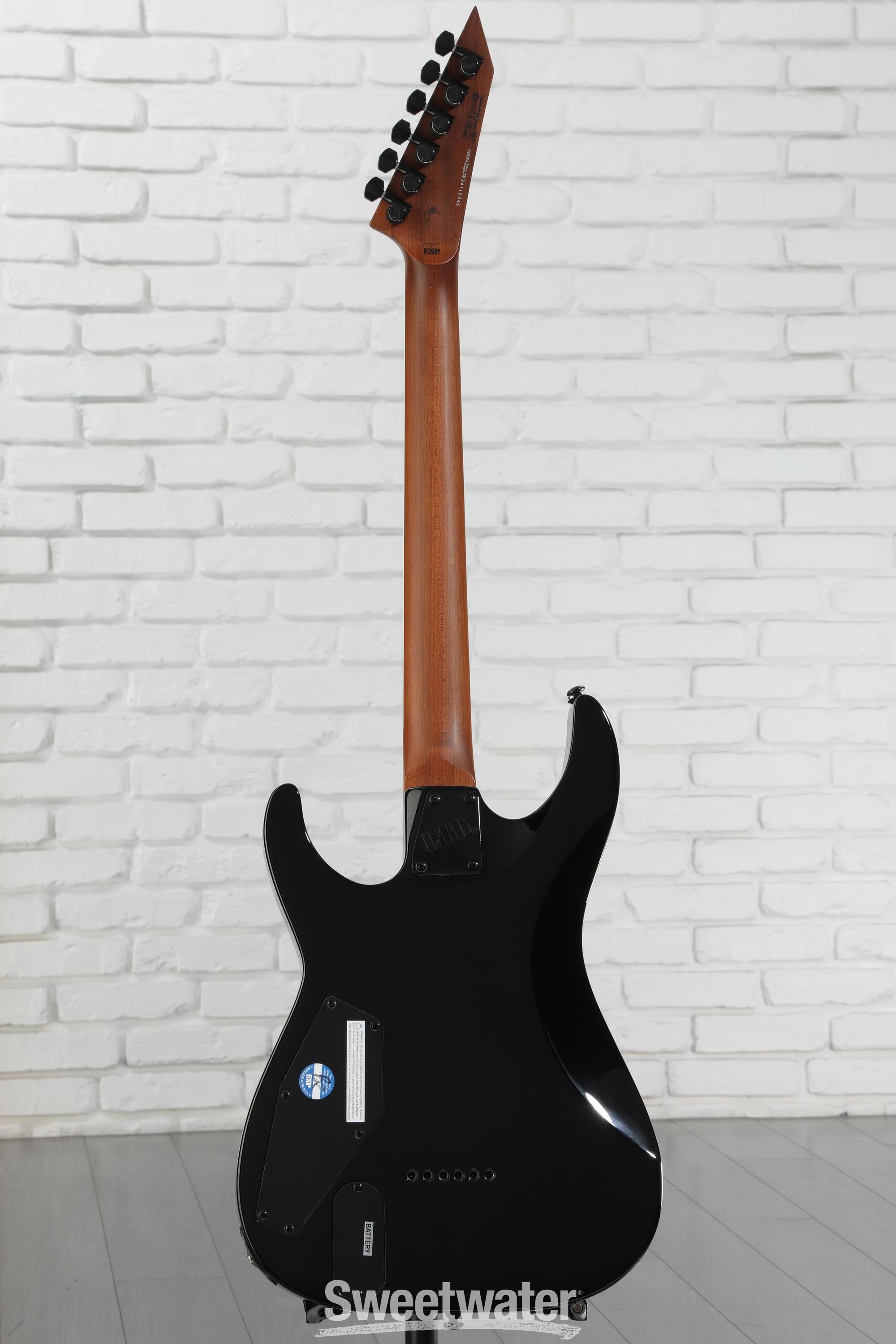 ぶらっくしゃどう ESP LTD Josh Middleton JM-II Electric Guitar - Black Shadow