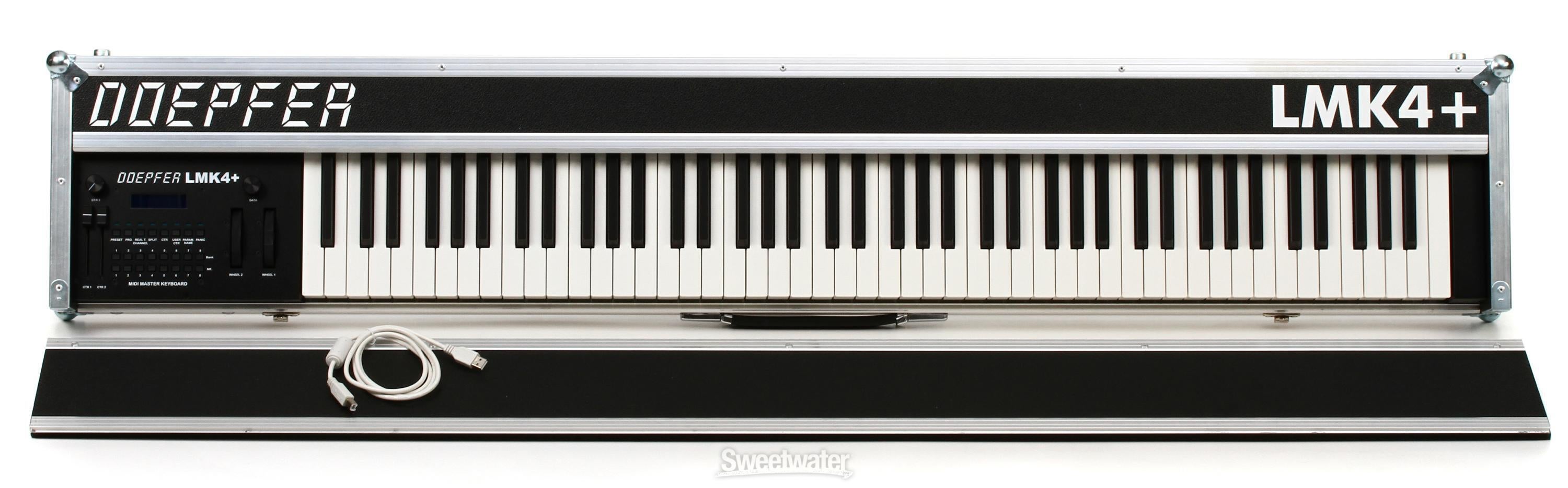 Doepfer LMK4+ 88-key Master Keyboard Controller with Case - Black 