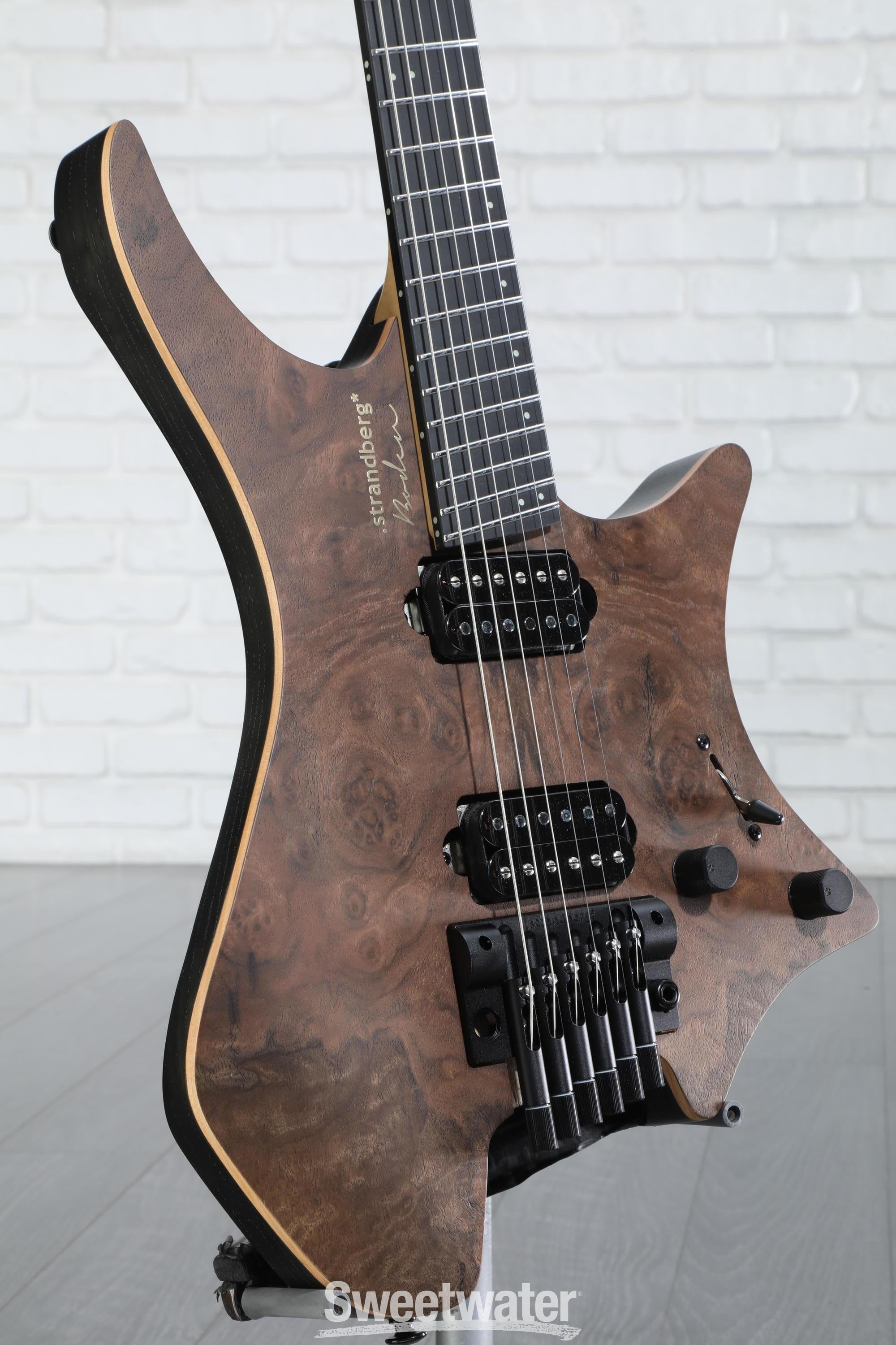 Strandberg Boden Prog NX 6 Electric Guitar - Natural Walnut Burl,  Sweetwater Exclusive