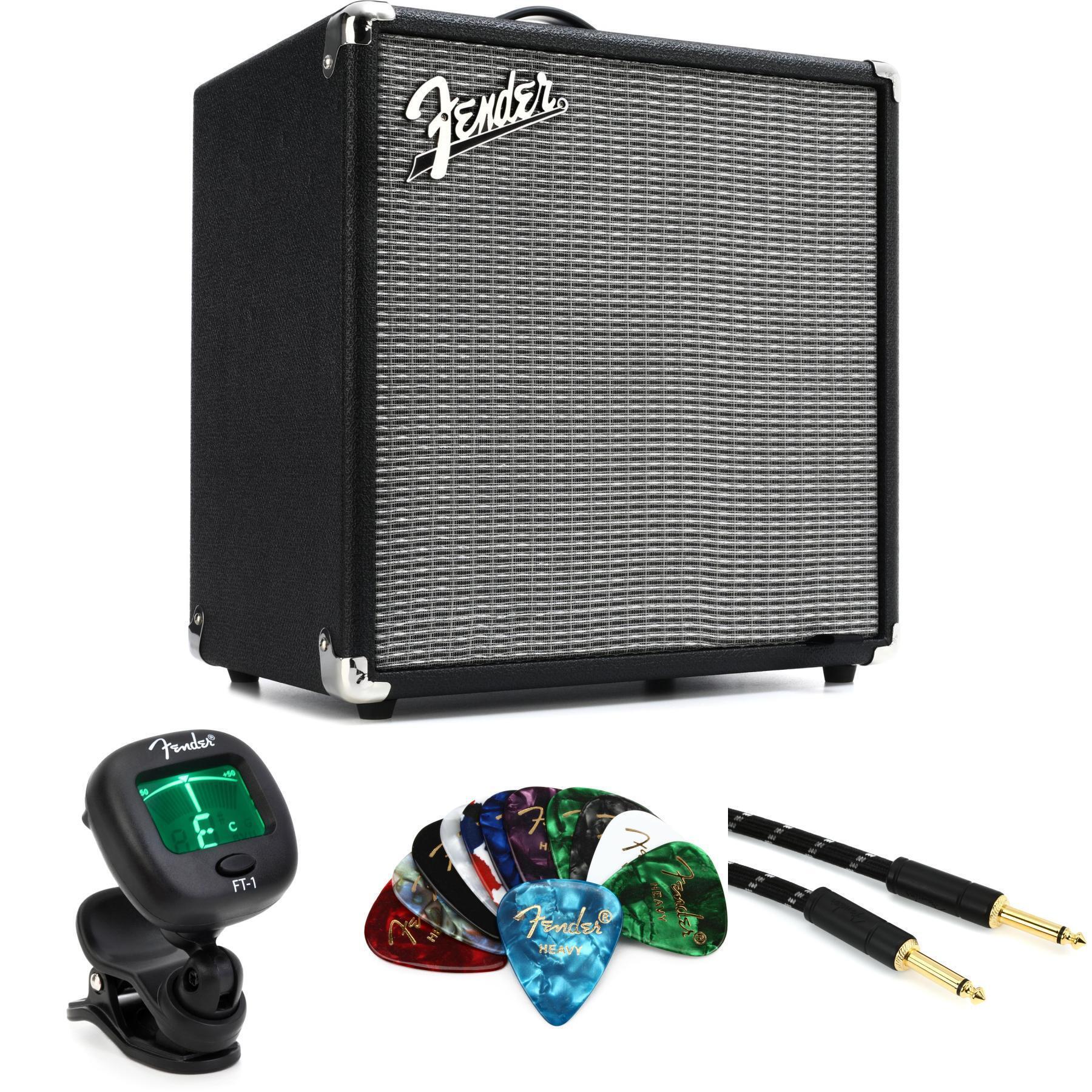 アンプ fender rumble 25 Fender Rumble 25W 1x8 Bass Combo Amp & 20' Instrument Cable