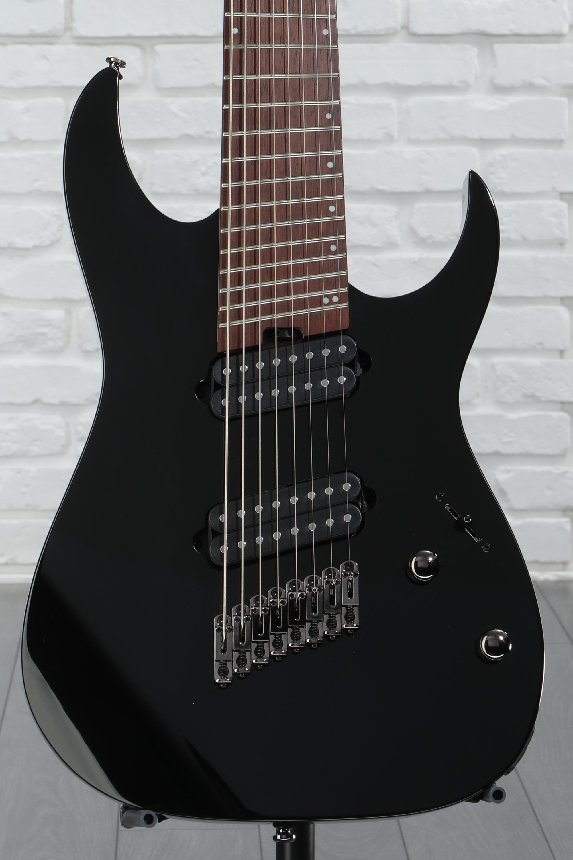 Ibanez rgms8/bk 8弦ギター Ibanez RG Standard RGMS8 Multi-scale 8-string Electric