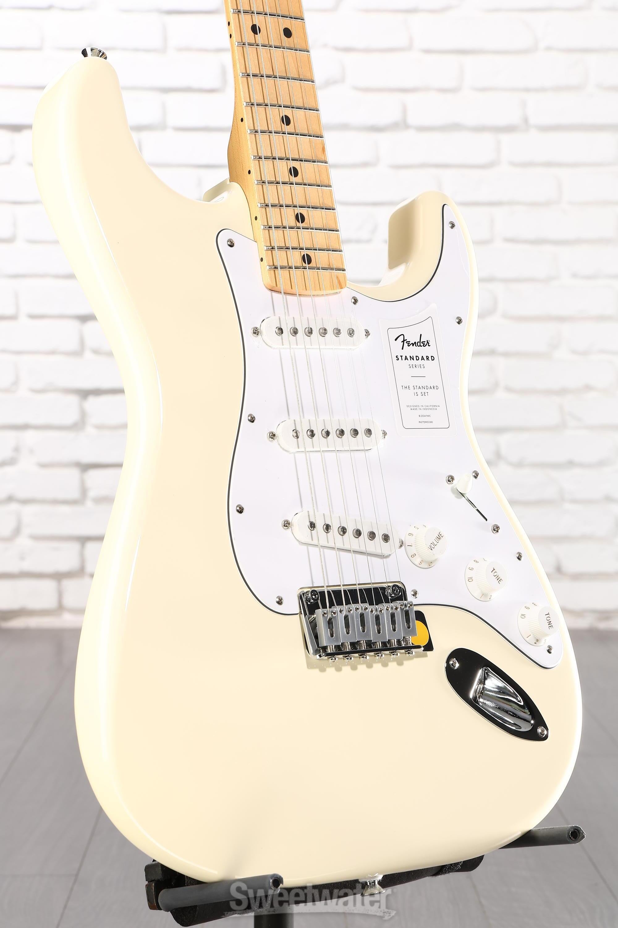 Photo of Fender Standard Stratocaster Electric Guitar - Olympic White