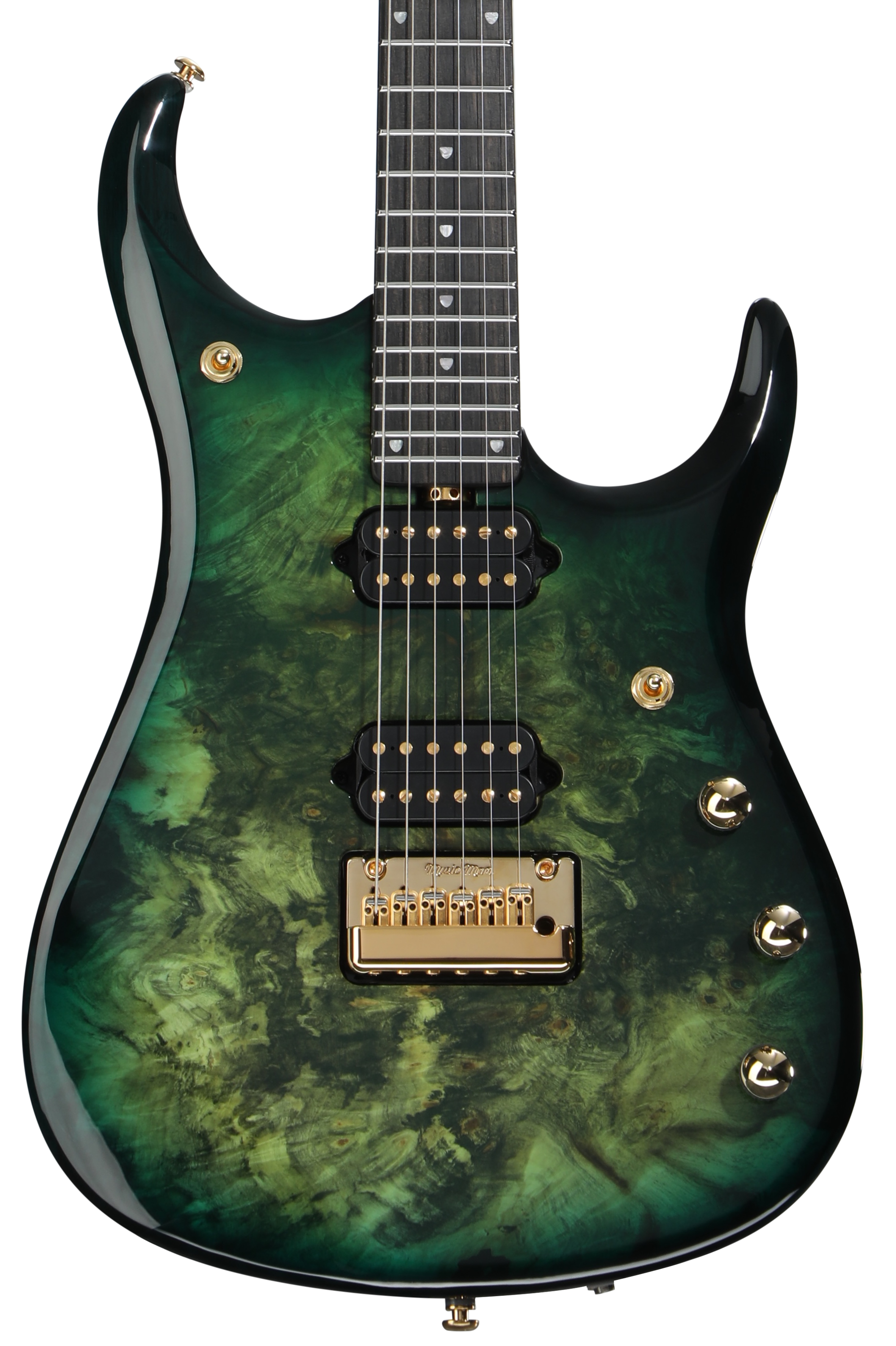 Ernie Ball Music Man BFR JP15 6 John Petrucci Signature Electric Guitar - Toxic Sludge, Ebony Fingerboard