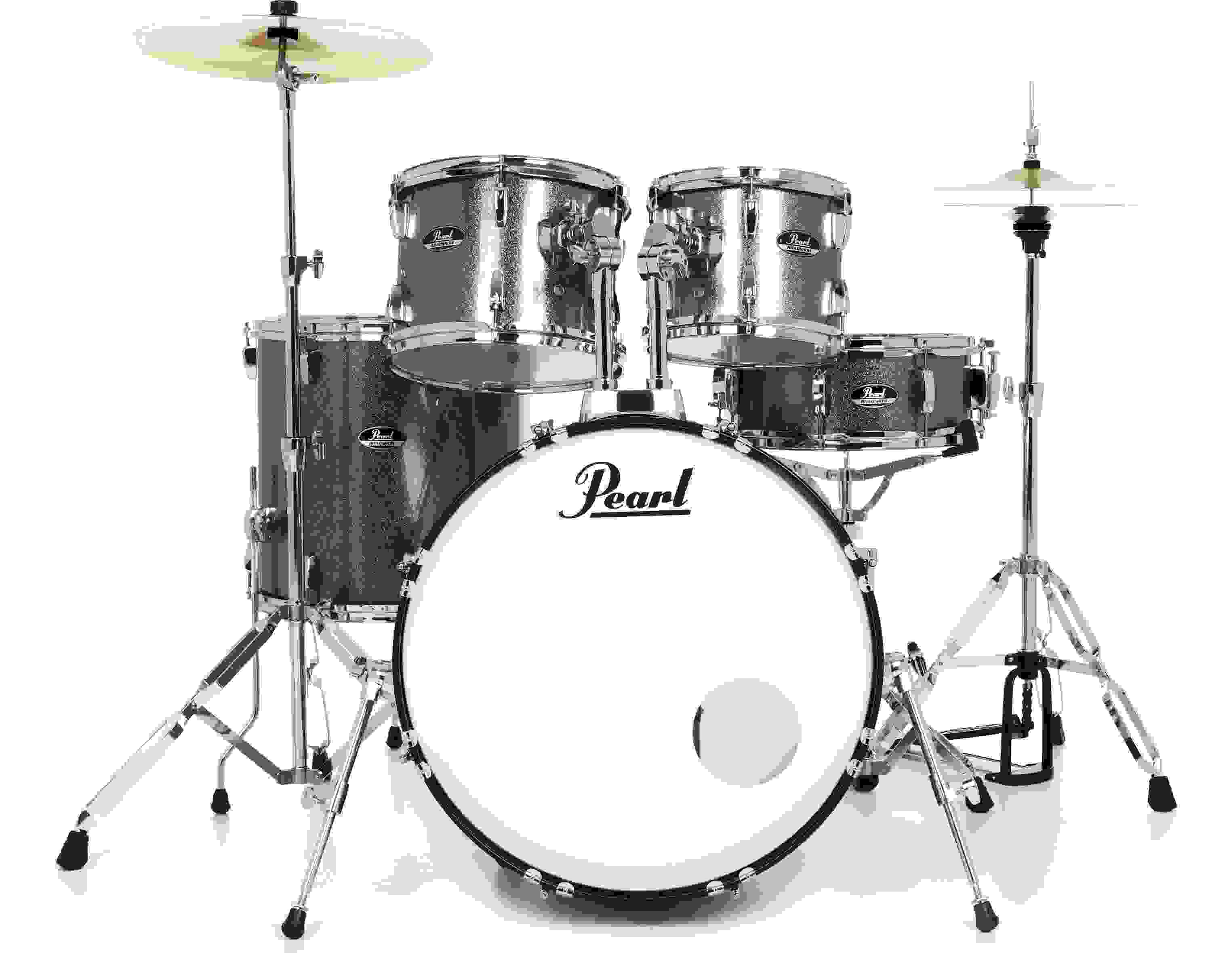 Pearl Roadshow RS525SC/C 5-piece Complete Drum Set with Cymbals - Charcoal Metallic