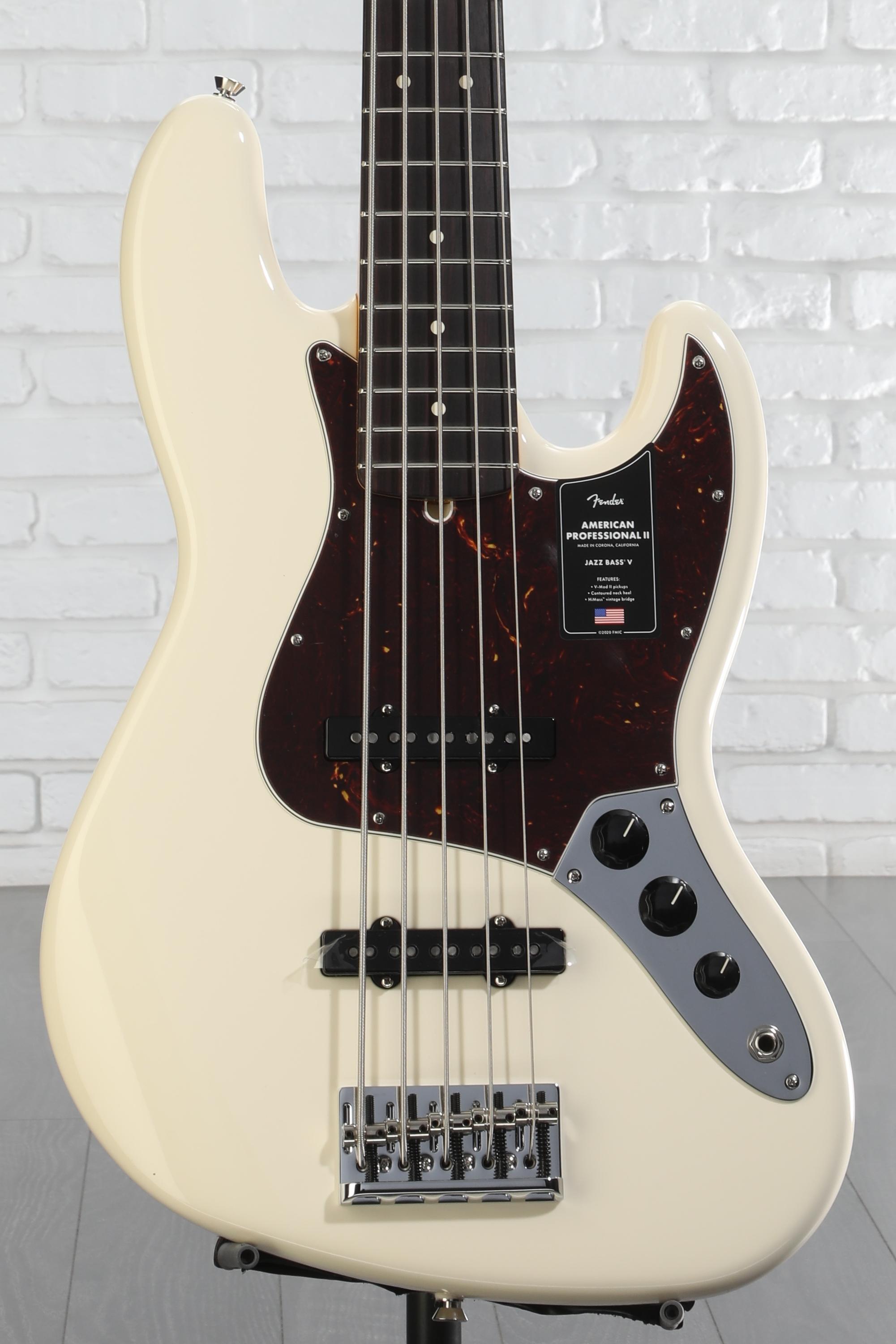 Fender American ProfessionalⅡ JazzBass V Fender American Professional II Jazz Bass V - Olympic White
