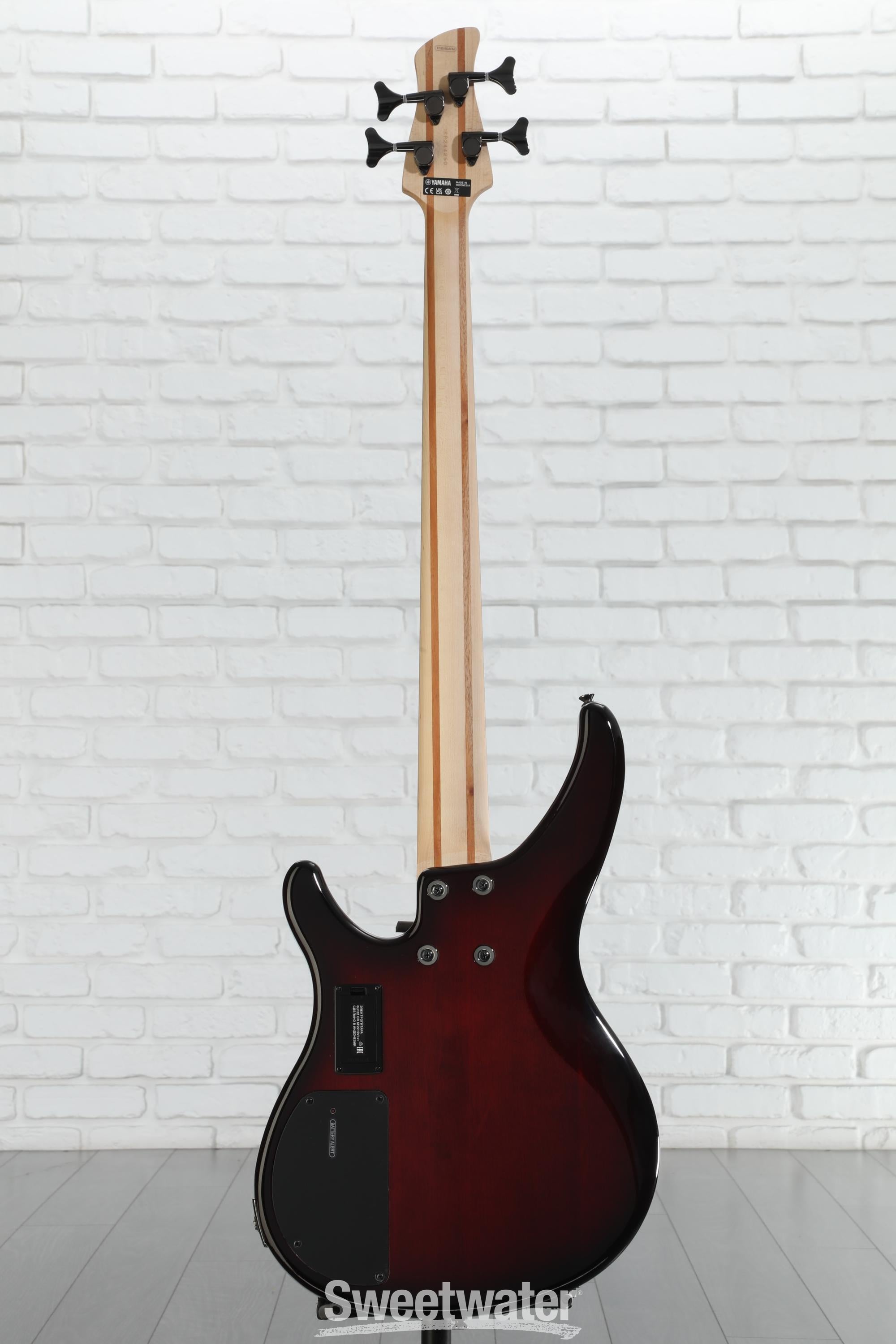 Yamaha TRBX604FM 4-string Bass Guitar - Dark Red Burst