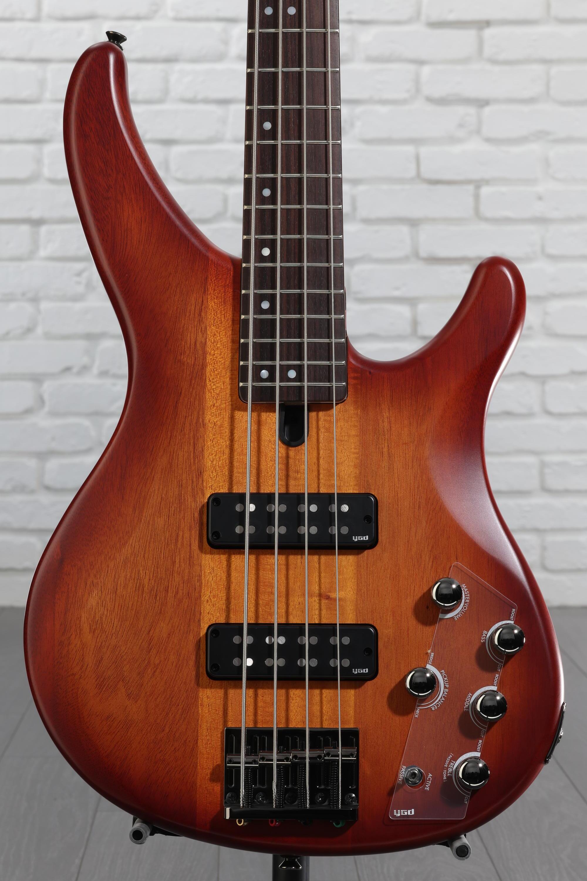 YAMAHA TRBX504 4弦 ベース MAD BK アクティブ Yamaha TRBX504 4-String Premium Electric Bass Transparent Brown