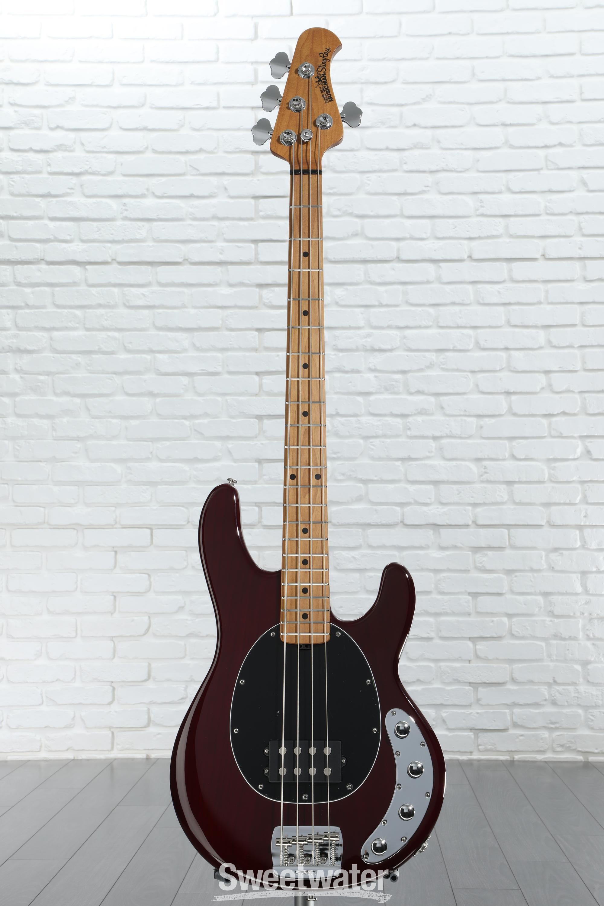 1985 Music Man Stingray Bass Burgundy Metallic | Reverb