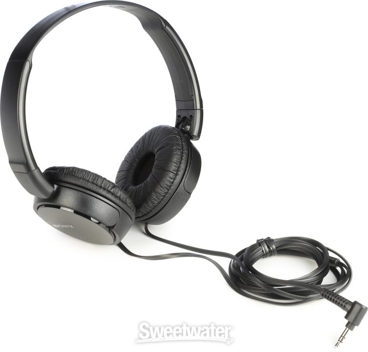 Sony MDRZX110 ZX Series Wired On-ear Headphones Black Sweetwater