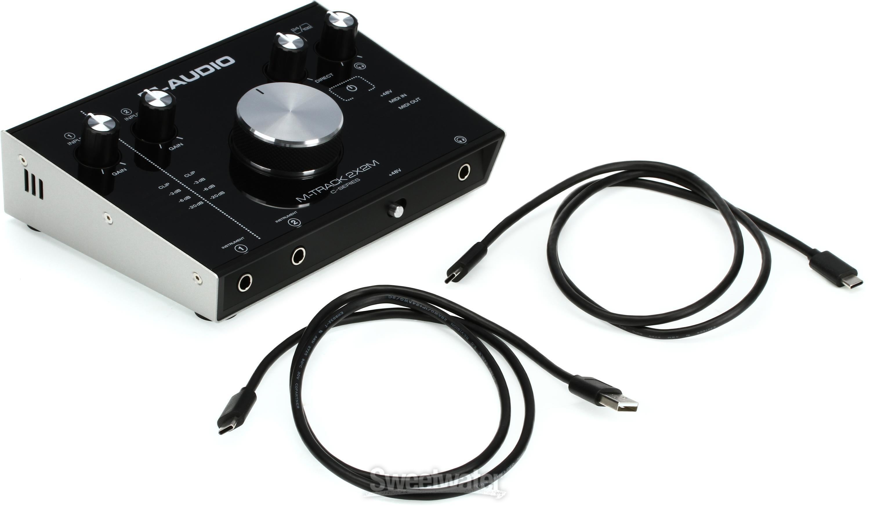 M-Audio M-Track 2X2M USB Audio / MIDI Interface | Sweetwater