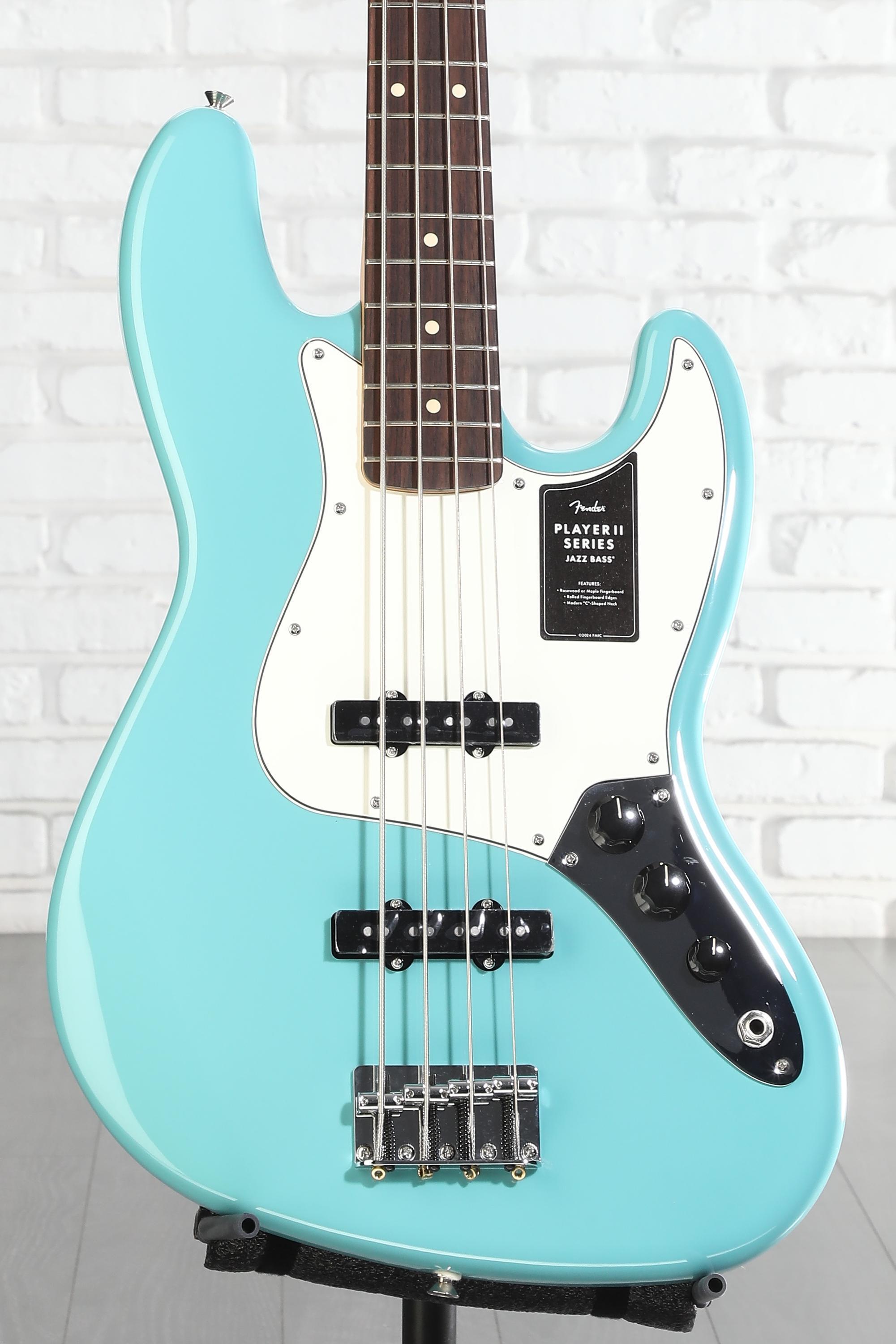 Fender playerII ジャズベース　アクアトーンブルー Fender Player II Jazz Bass - Aquatone Blue with Rosewood