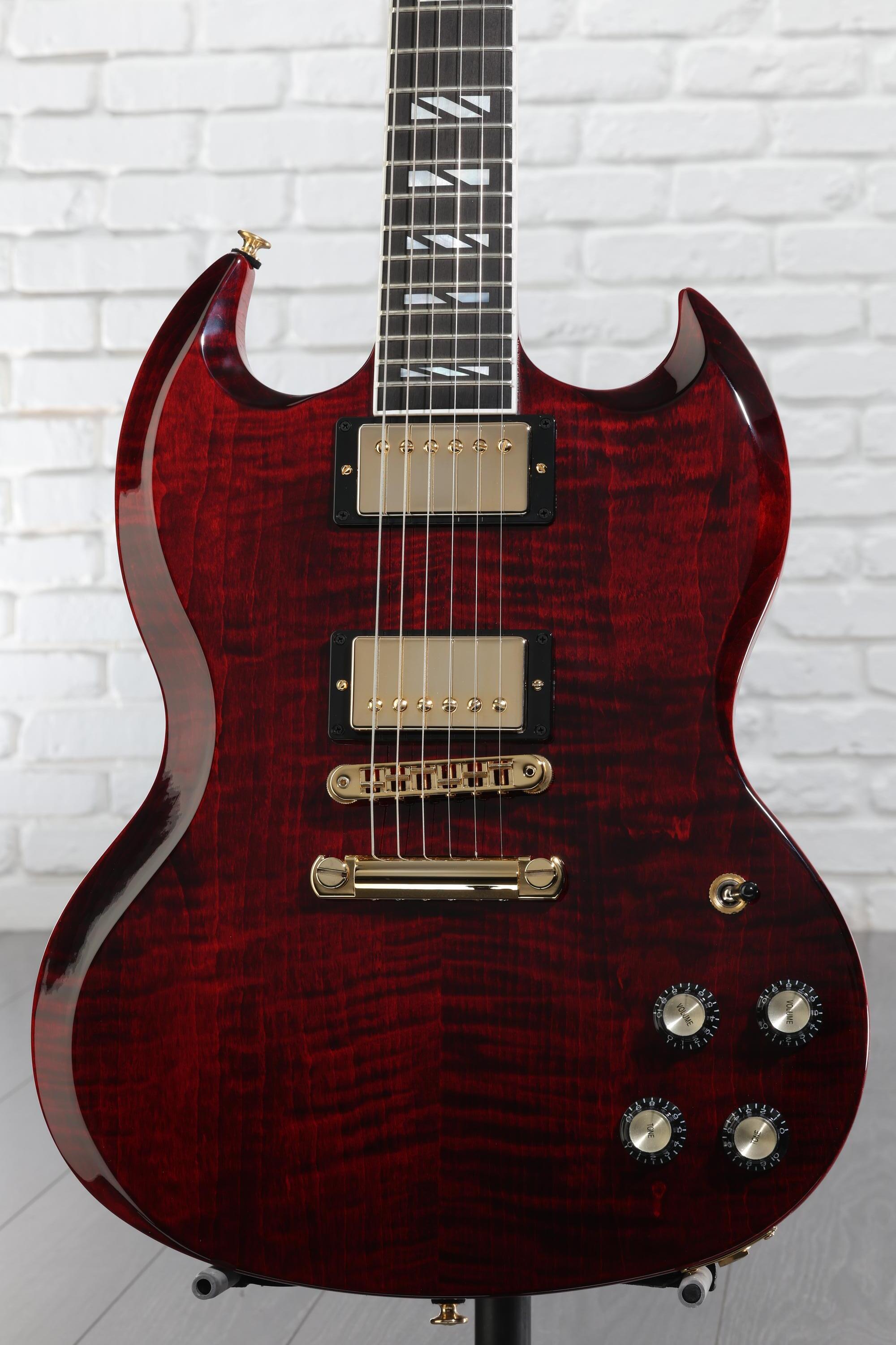 Gibson SG ワインレッド エレキギター Gibson SG Supreme Electric Guitar - Wine Red | Sweetwater