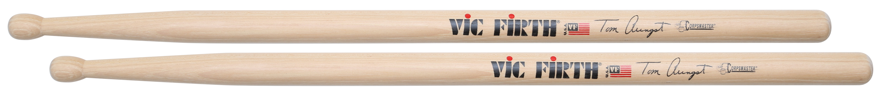 Photo of Vic Firth Corpsmaster Signature Snare Sticks - Tom Aungst