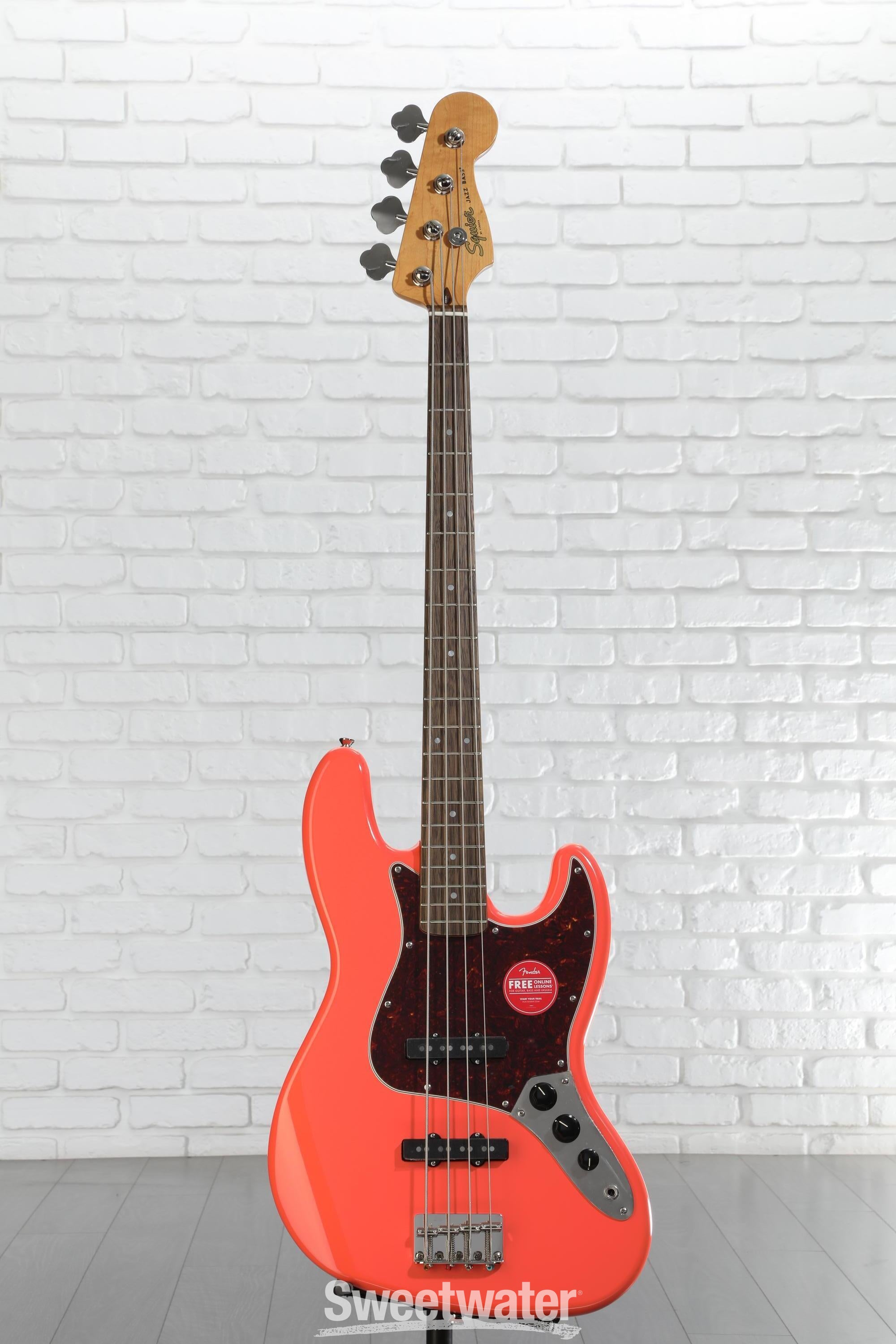 Squier Classic Vibe '60s Jazz Bass - Tahitian Coral | Sweetwater