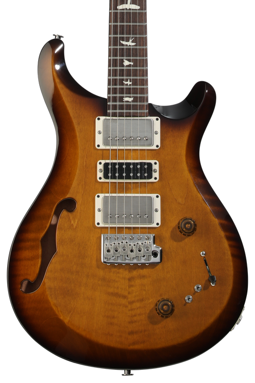 PRS S2 Special Semi-Hollow Electric Guitar - Black Amber