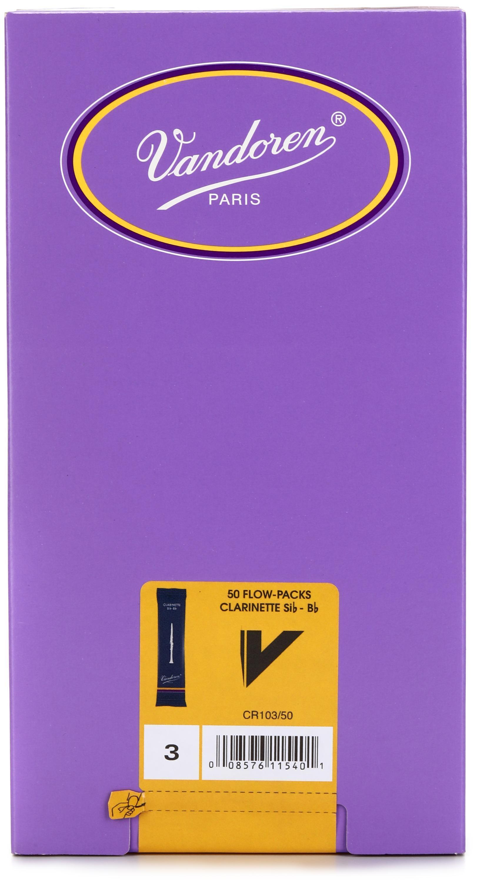 Photo of Vandoren Traditonal Bb Clarinet Reeds - 3.0 (50-pack)