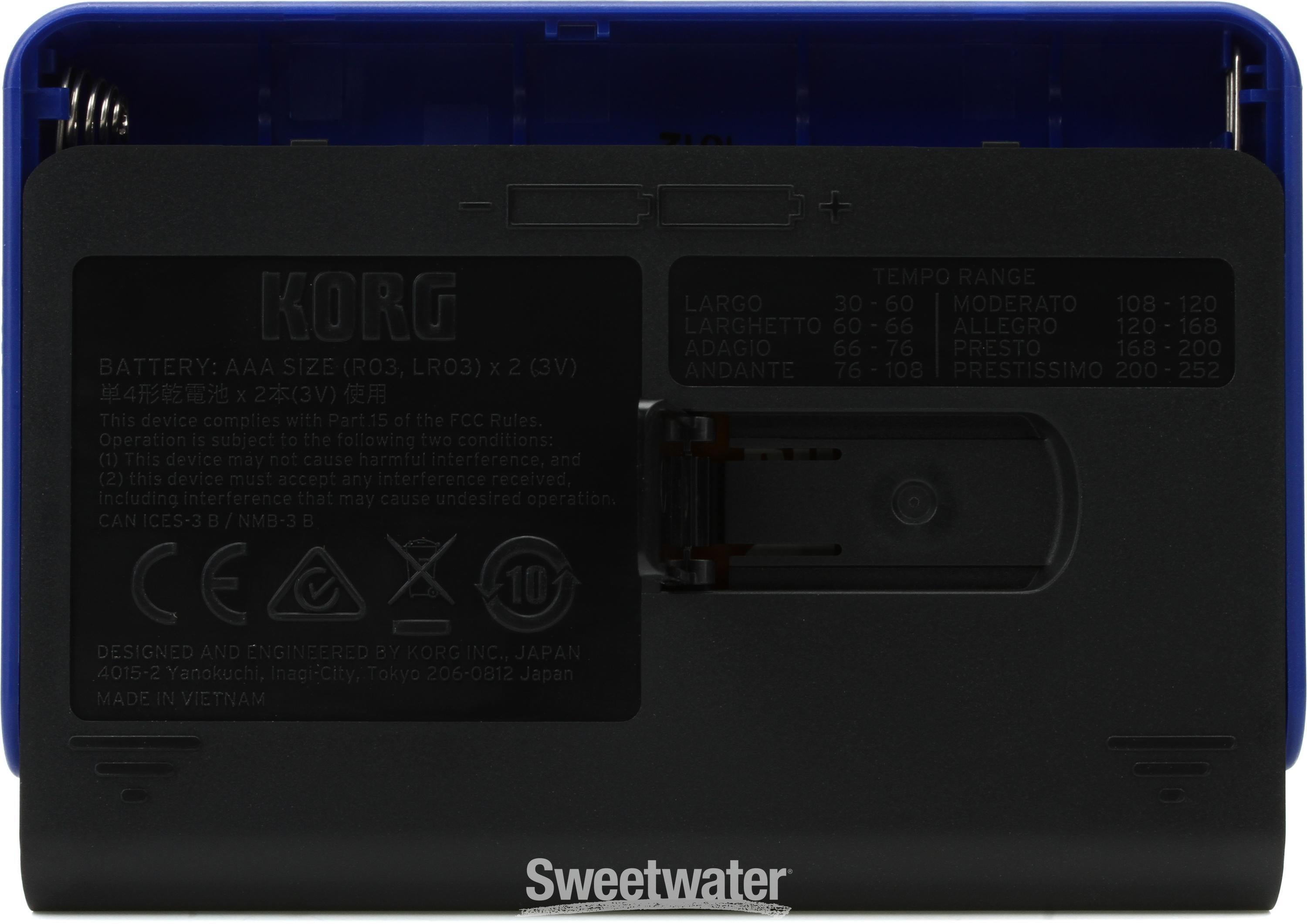 Korg MA-2 Metronome - Blue | Sweetwater