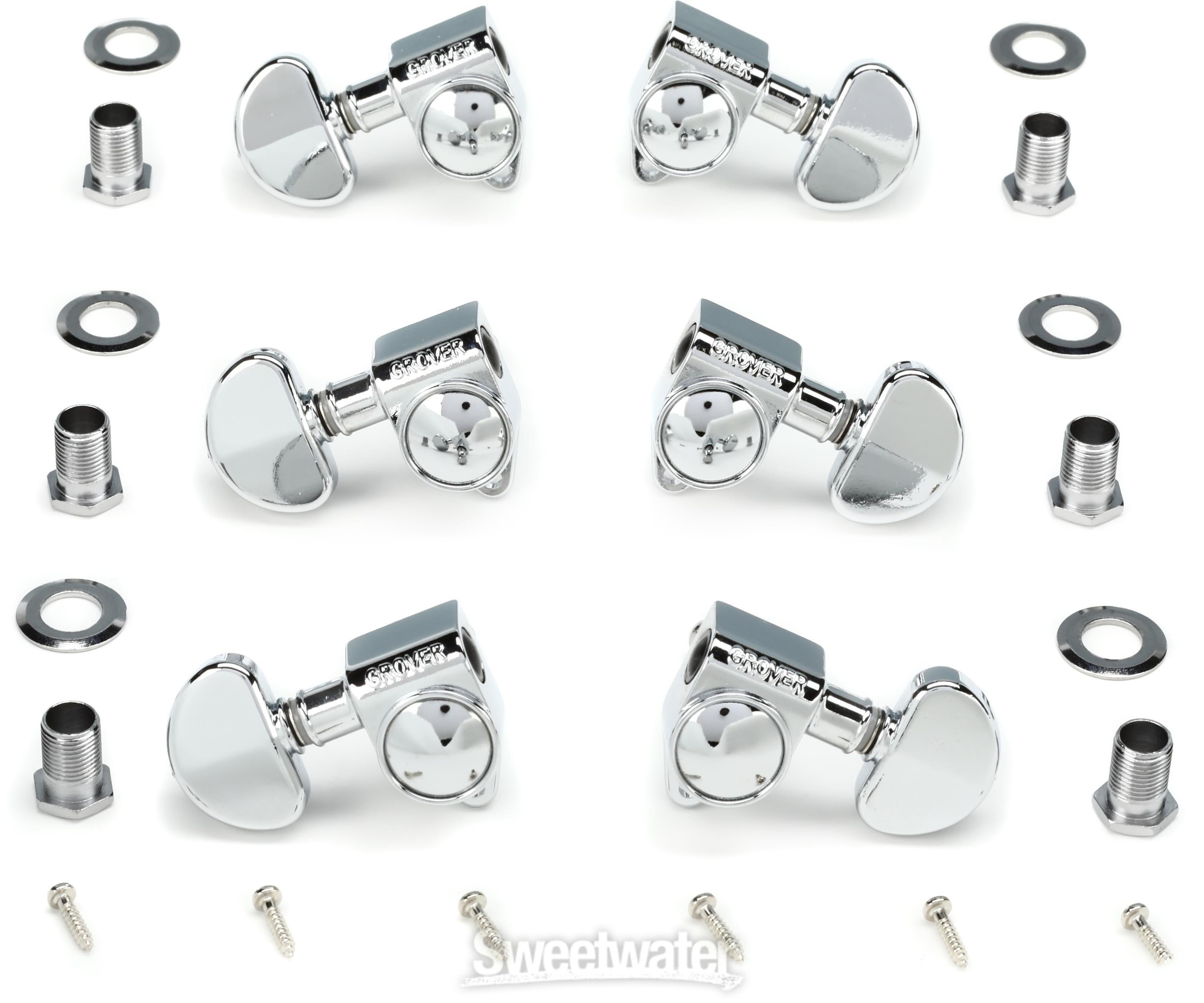 Grover 102C Original Rotomatics Tuning Machines Set - Chrome