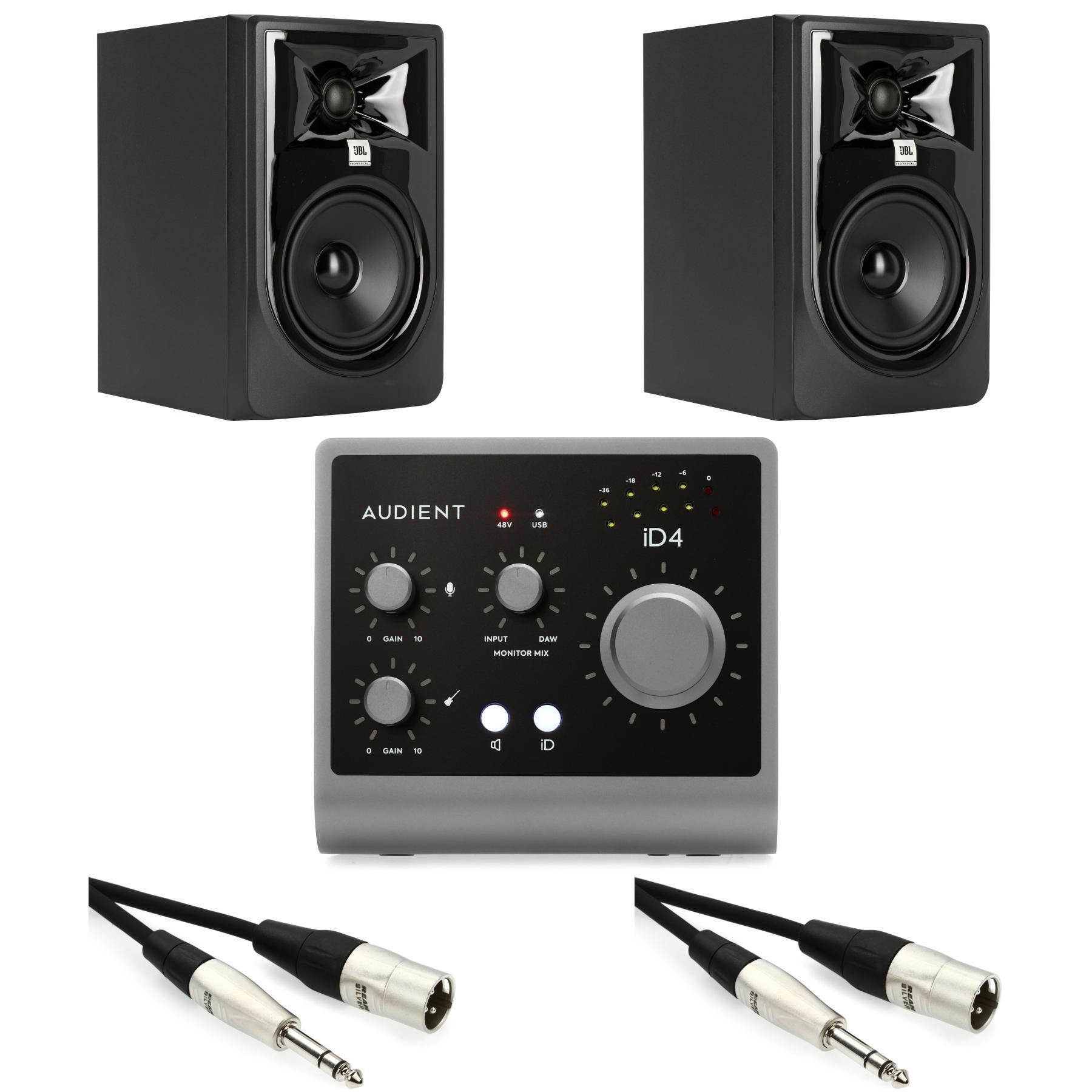 Audient iD4 MKII USB-C Audio Interface and JBL 305P MkII Monitor Bundle