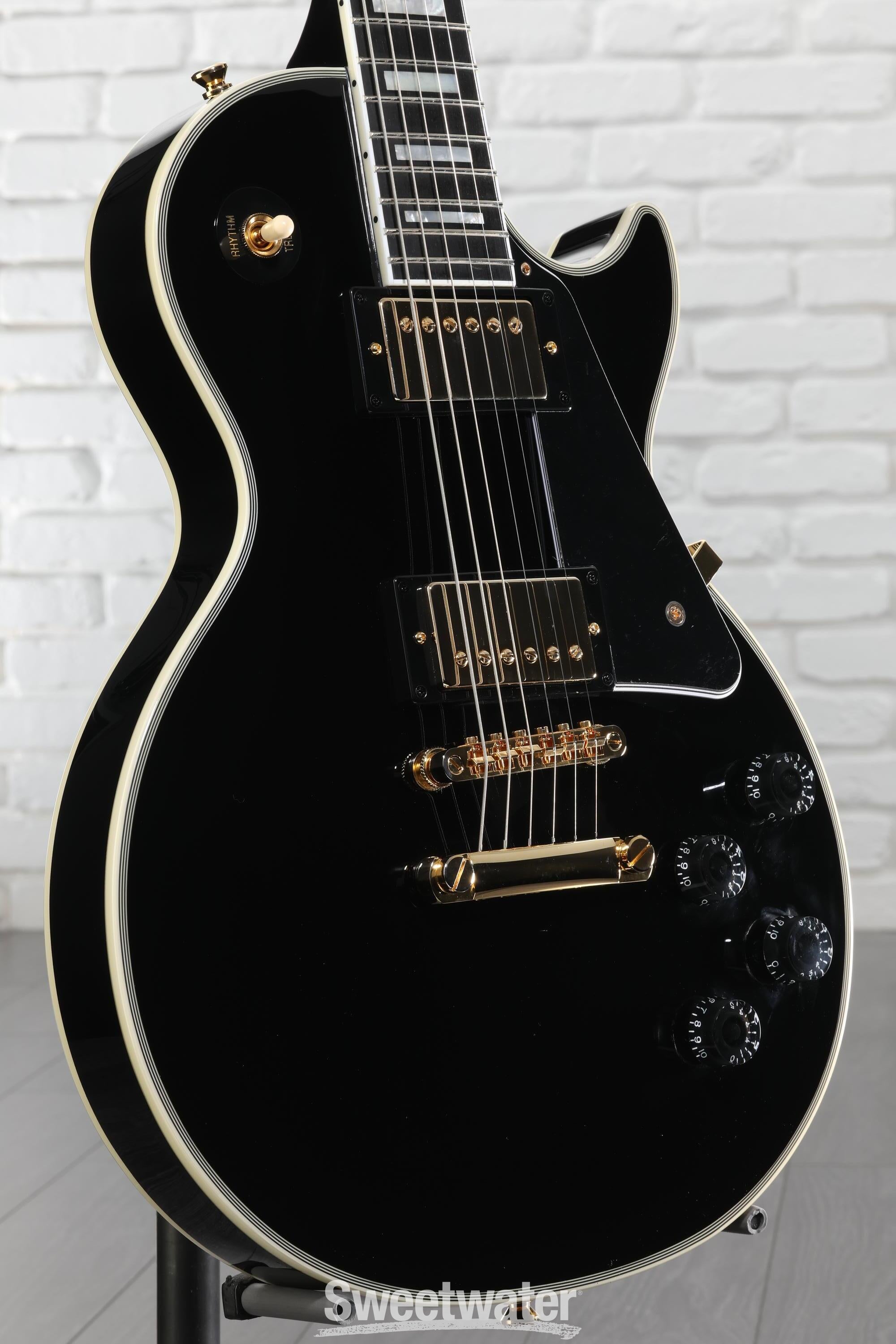 Epiphone Les Paul Custom Electric Guitar - Ebony | Sweetwater