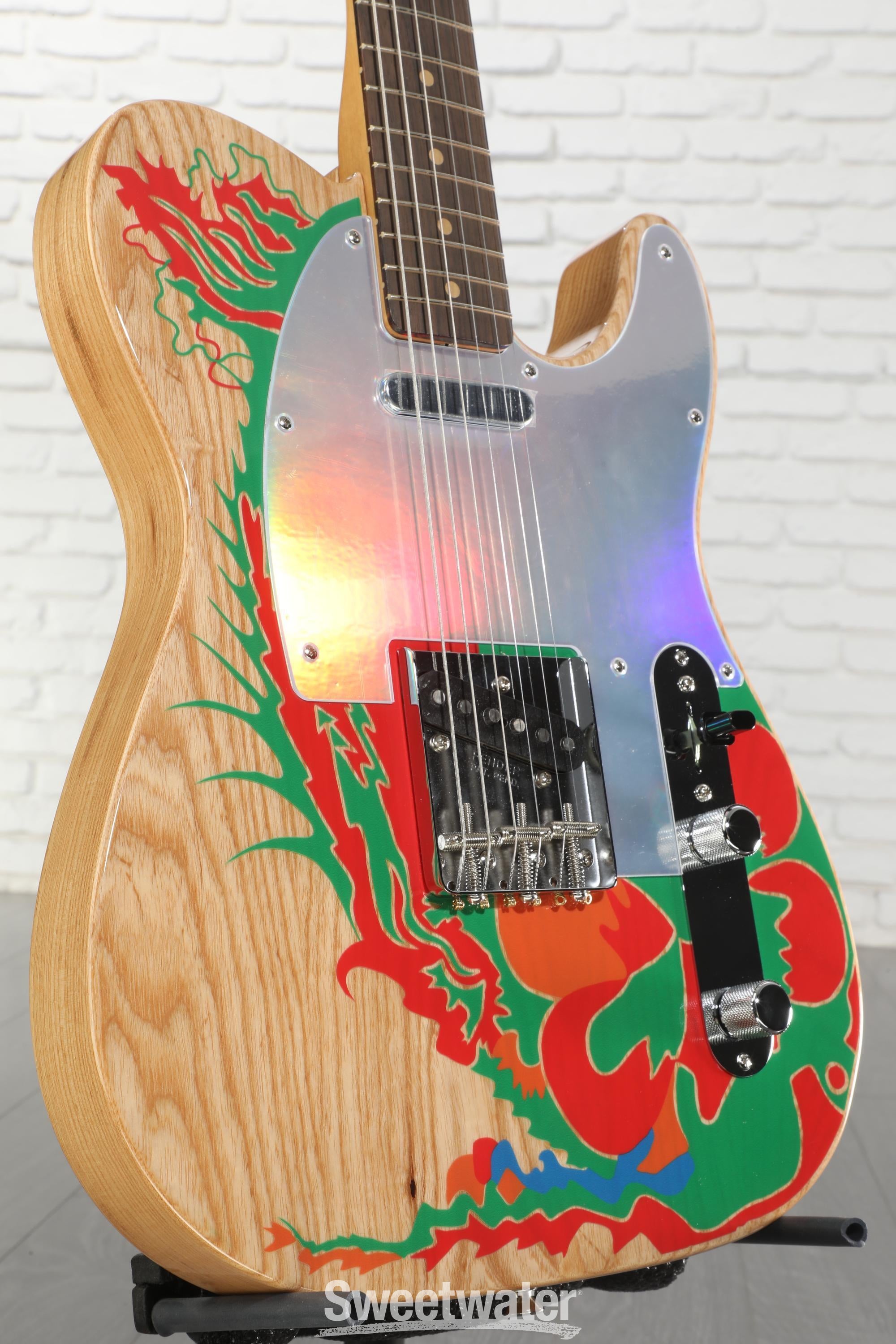 Fender Jimmy Page Telecaster - Natural with Artwork | Sweetwater