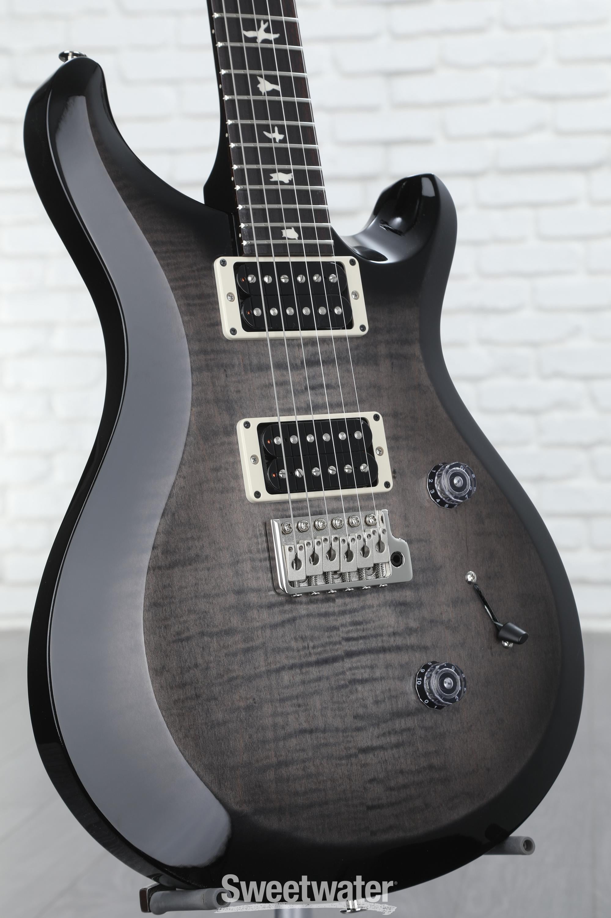 PRS S2 Custom 24 Electric Guitar - Faded Gray Black Burst | Sweetwater