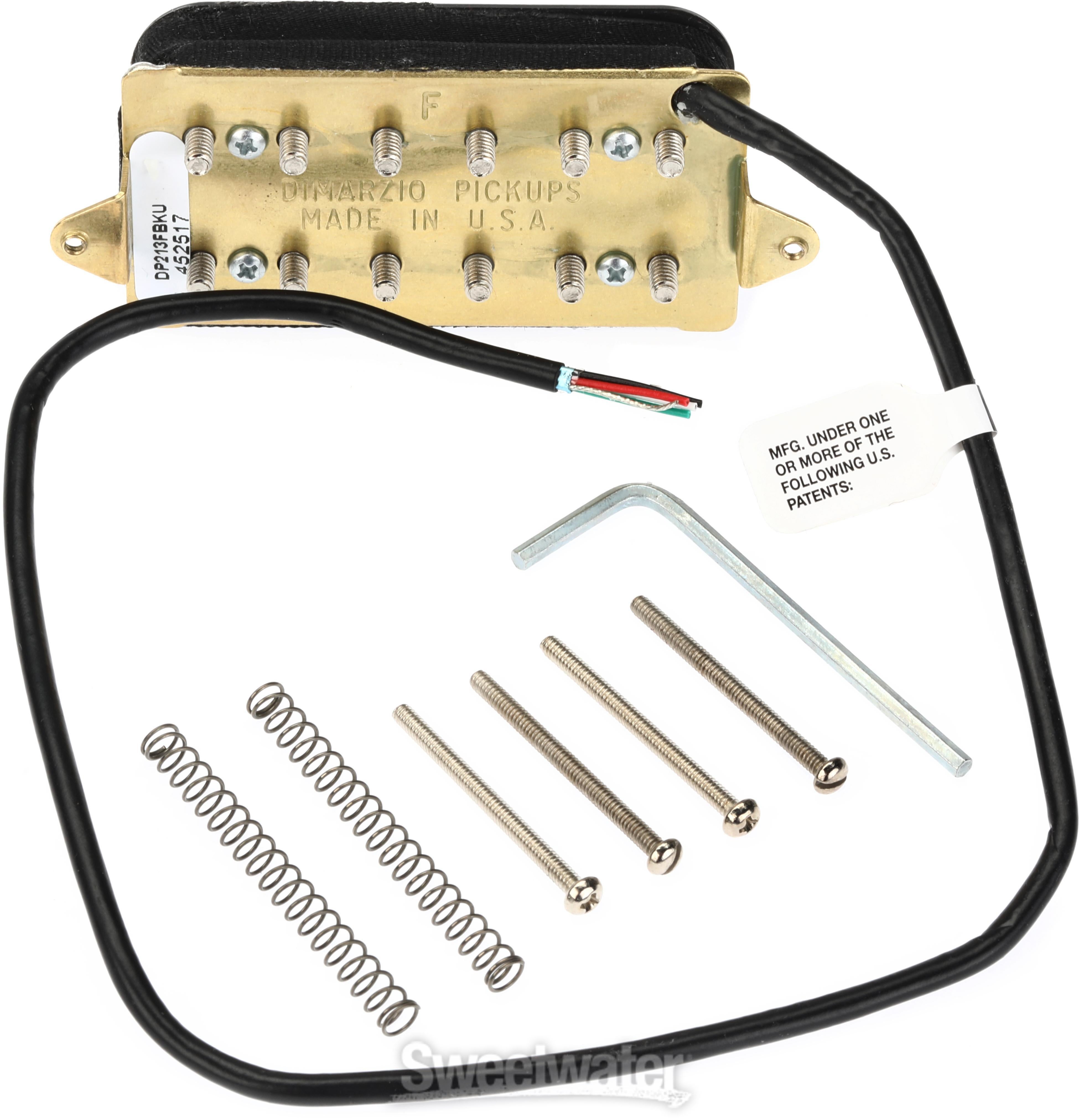 DiMarzio PAF Joe Neck Humbucker Pickup - F-spaced - Black
