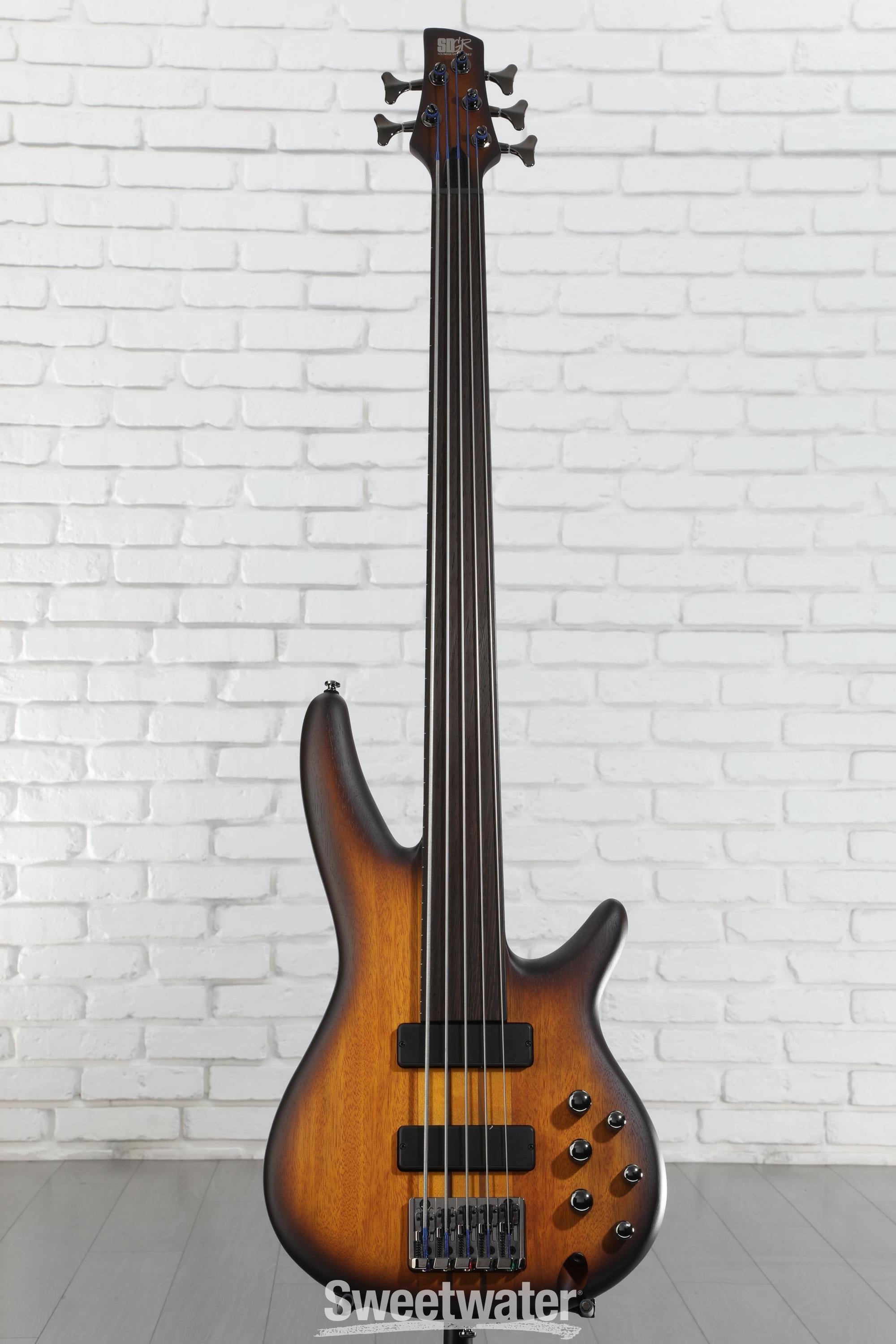 Ibanez Bass Workshop SRF705 Fretless Bass Guitar - Brown Burst