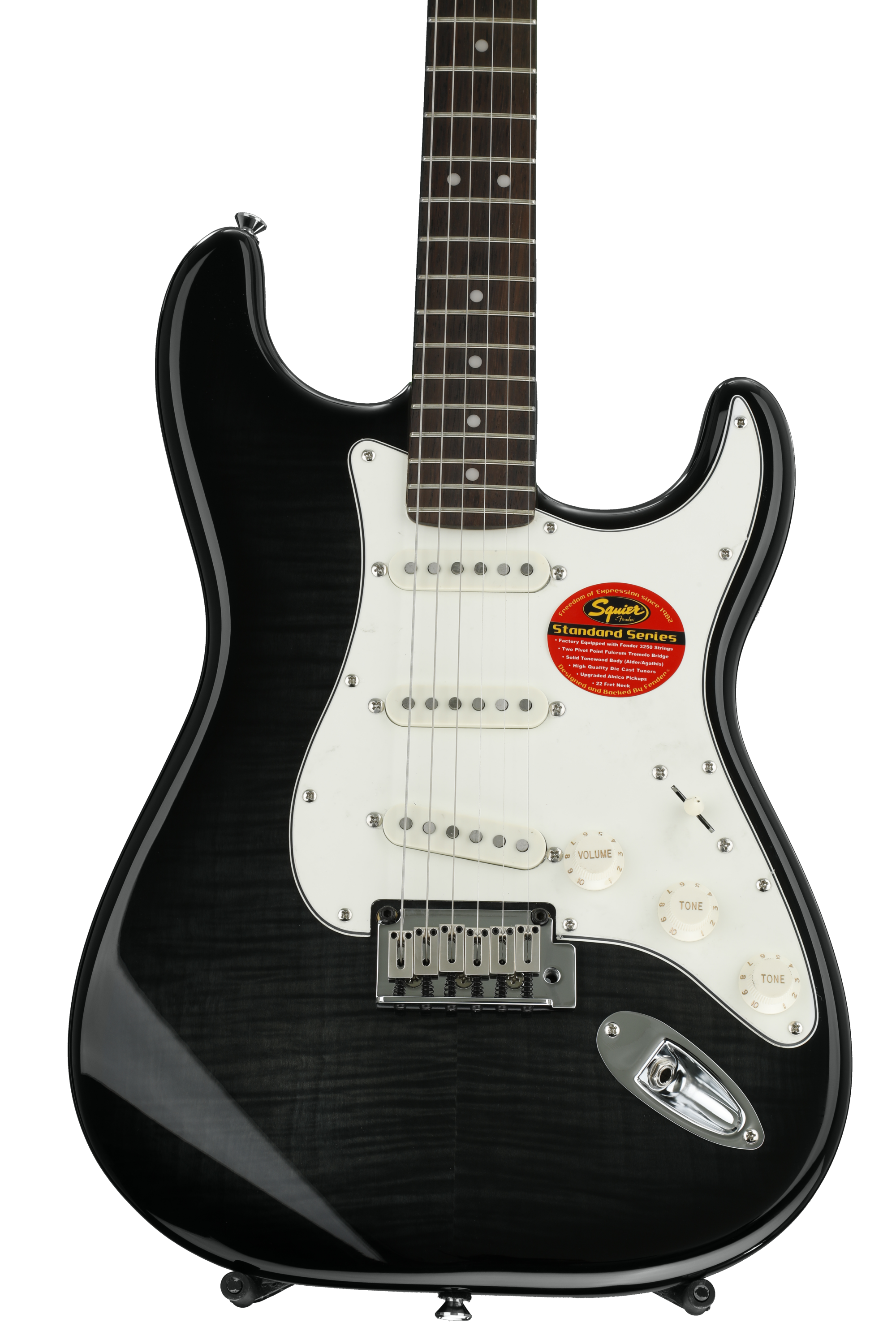 Squier Standard Stratocaster FMT - Ebony Transparent