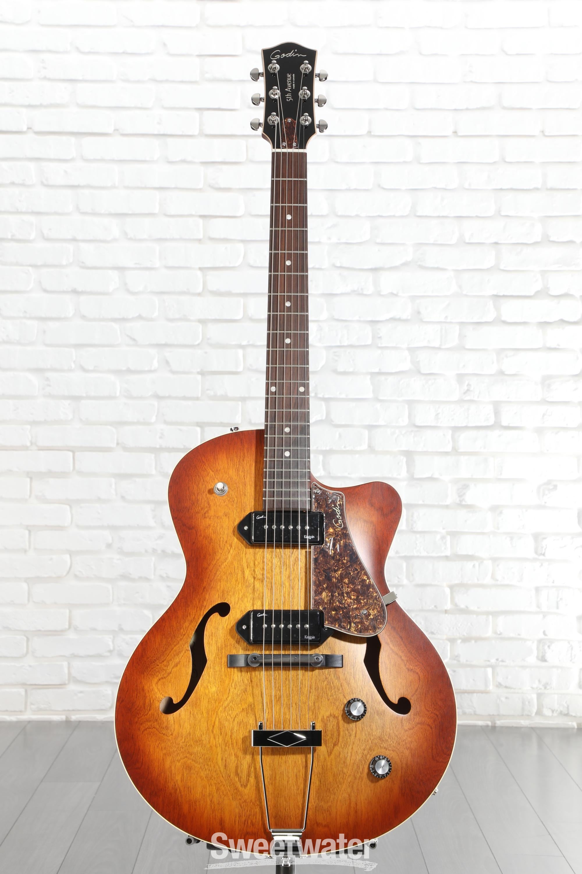 Godin 5th Avenue CW Kingpin II P90 Hollowbody Electric Guitar