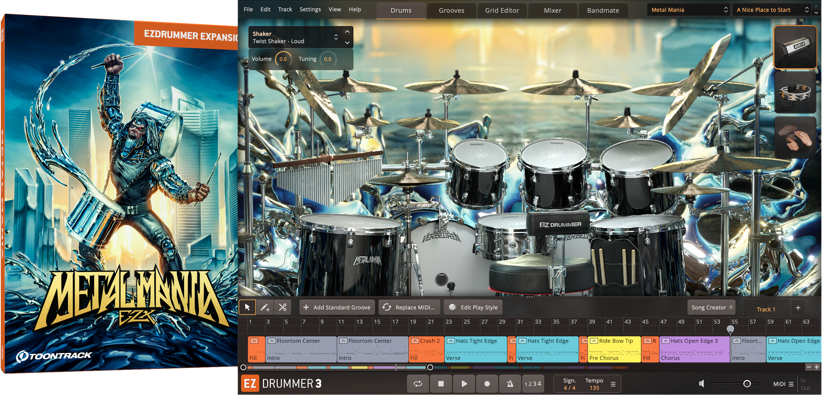 Toontrack Metal Mania EZX Sound Expansion Pack | Sweetwater