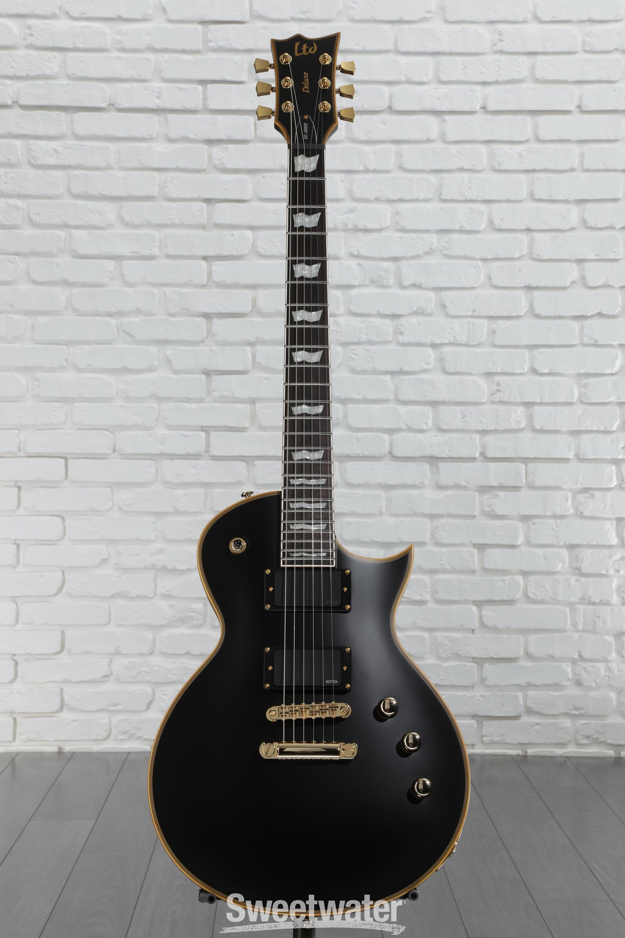ESP LTD EC-1000 Electric Guitar - Vintage Black | Sweetwater