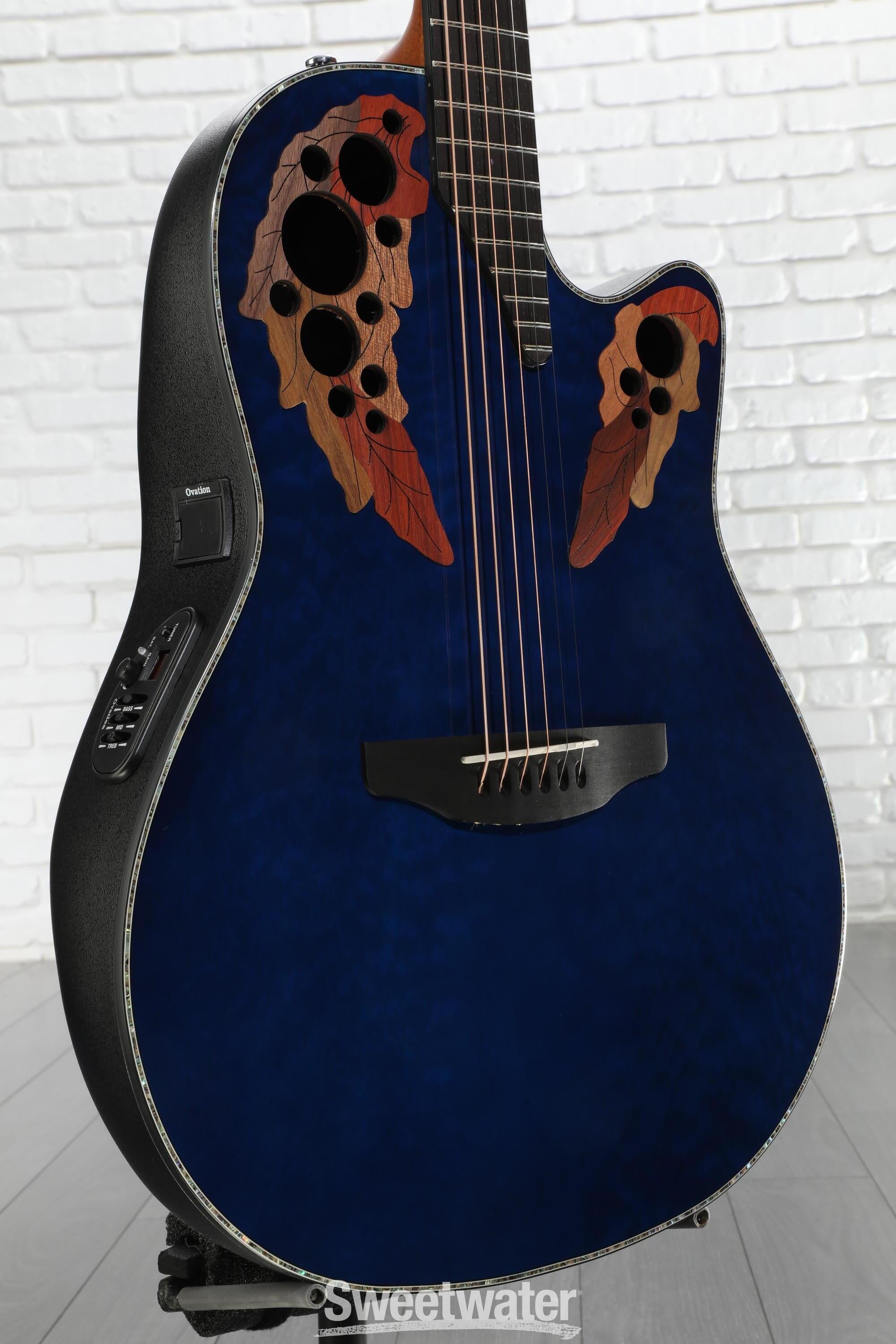 Ovation Celebrity Elite Plus CE44P-8TQ Mid-Depth Acoustic-Electric